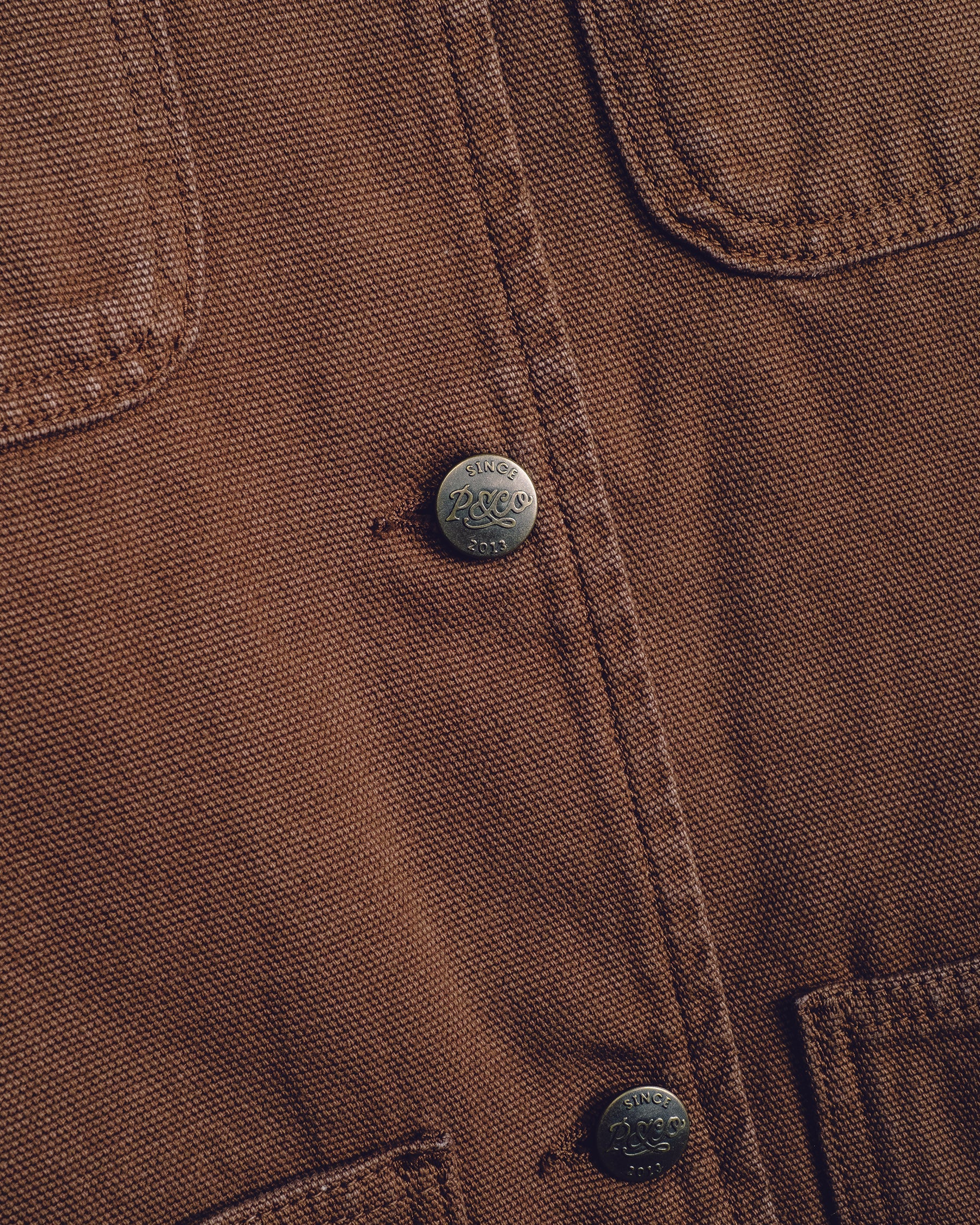 Amélie Canvas Barn Jacket - Washed Brown