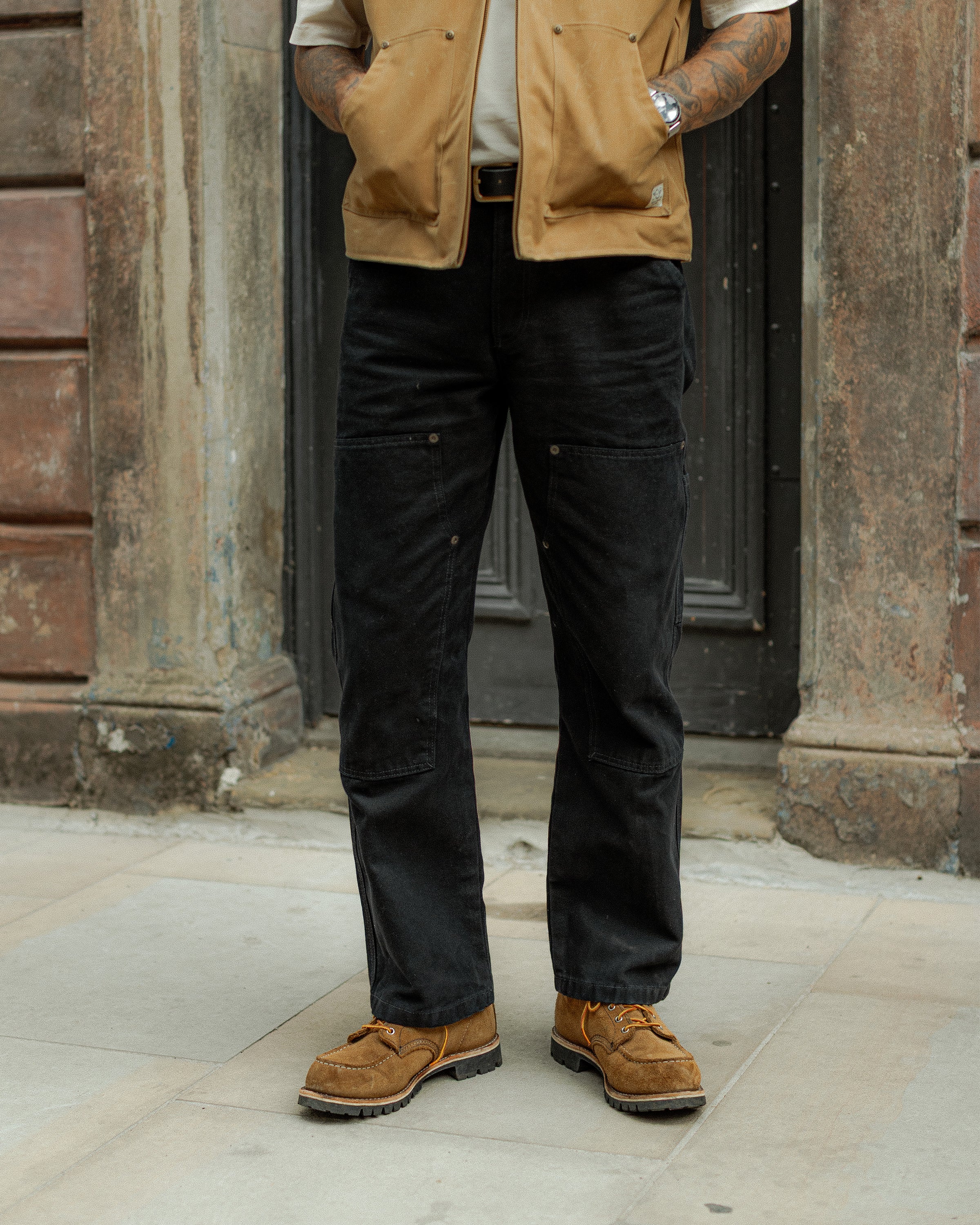 Albion Straight Fit Carpenter Pant - Black