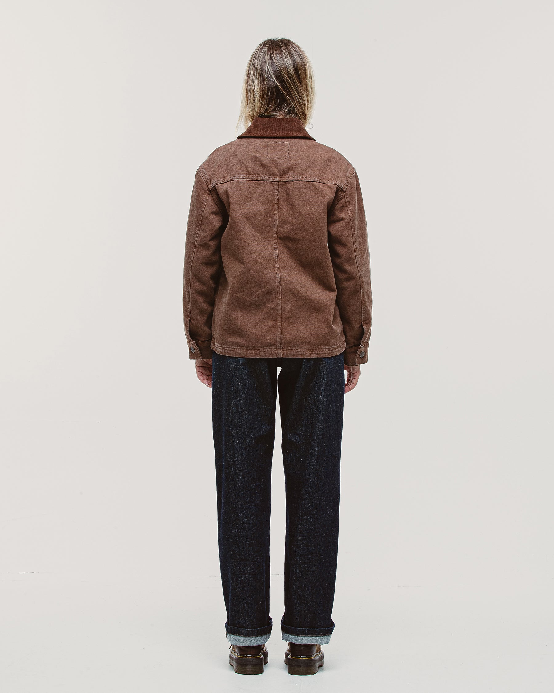 Amélie Canvas Barn Jacket - Washed Brown