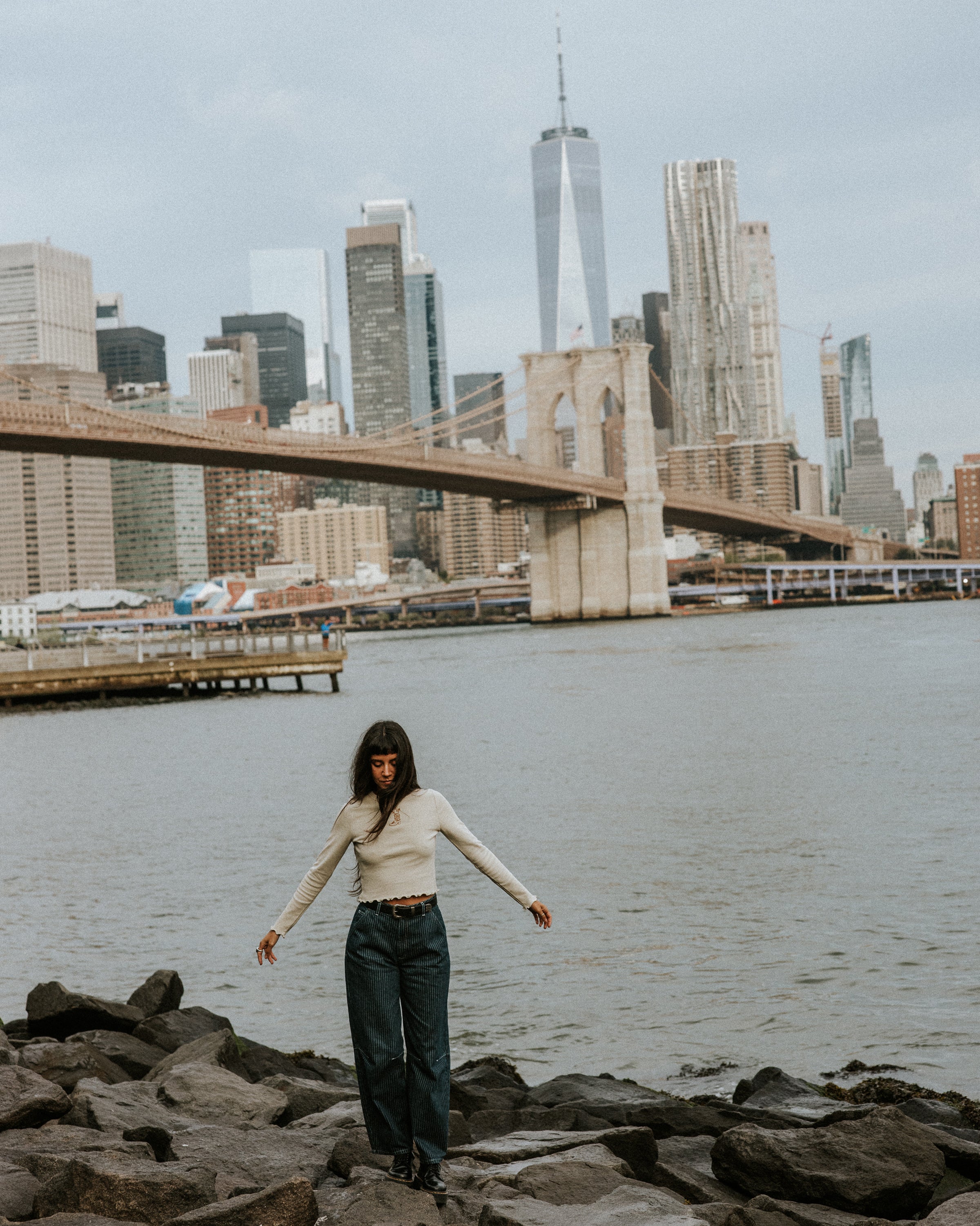 Cowboy Longsleeve Baby T-Shirt - Off White