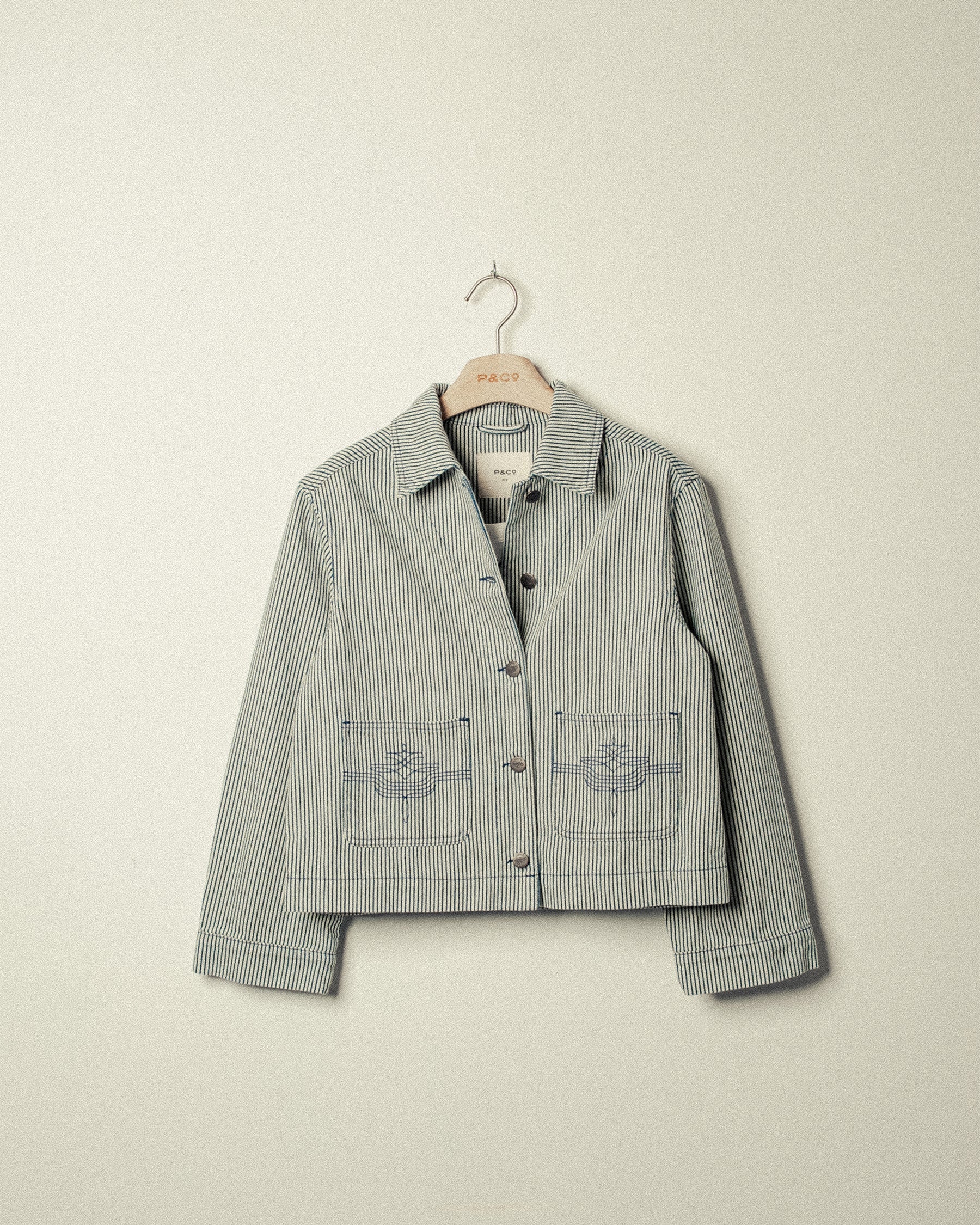 Frankie Chore Jacket - White Hickory