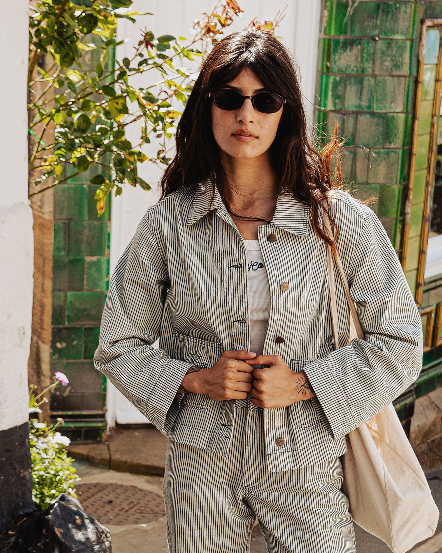Frankie Chore Jacket - White Hickory