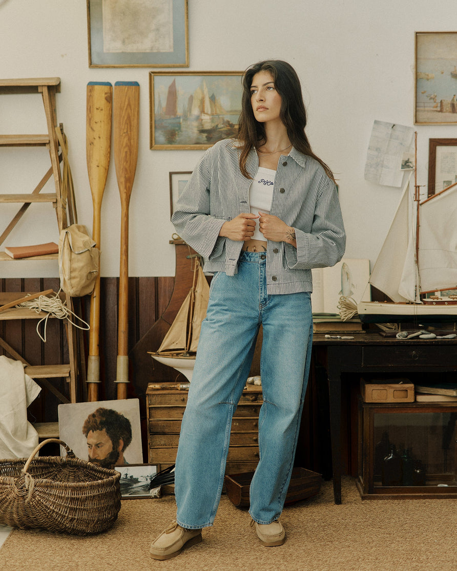 Frankie Chore Jacket - White Hickory