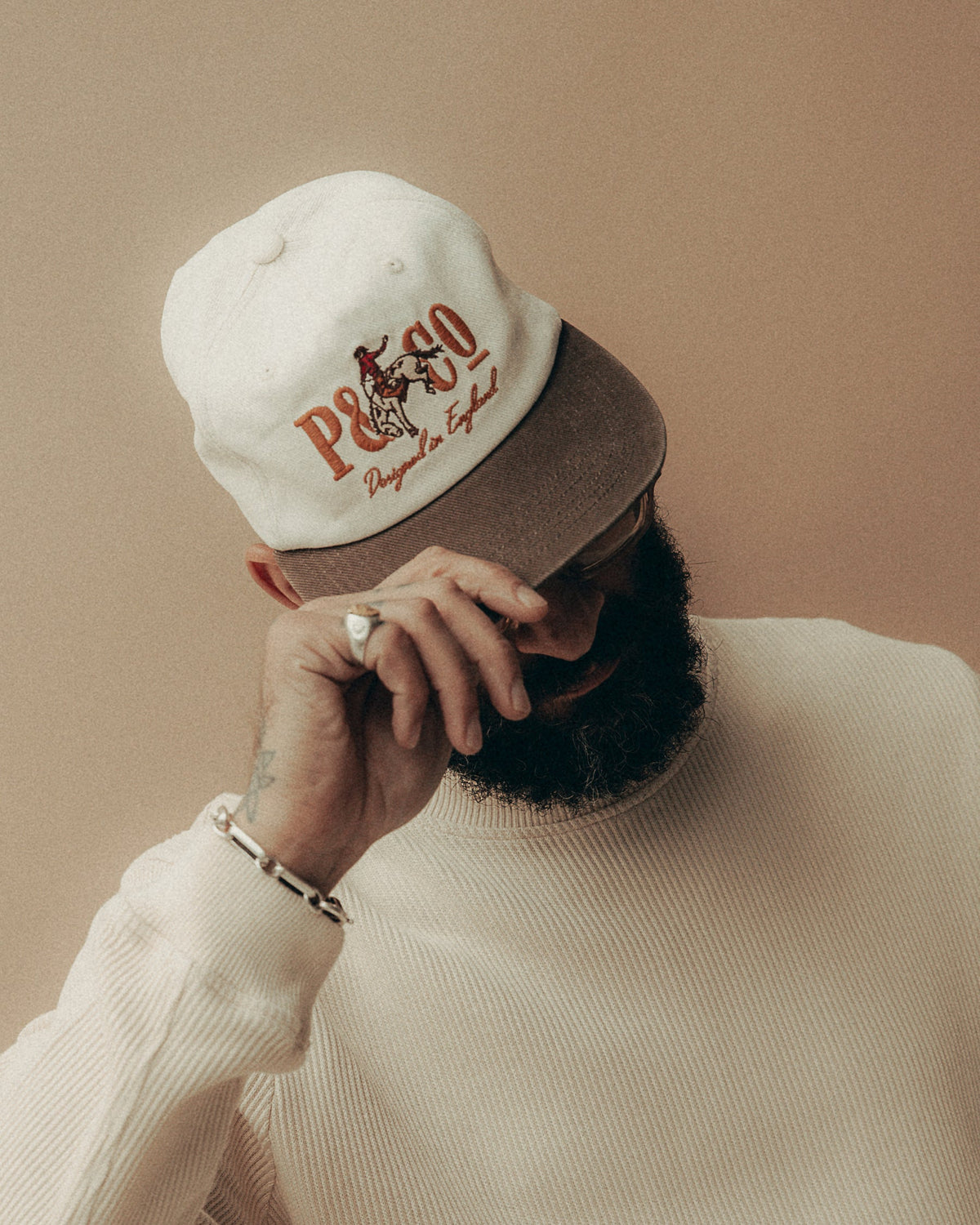 Hold Fast Cotton 5 Panel Cap - Ecru