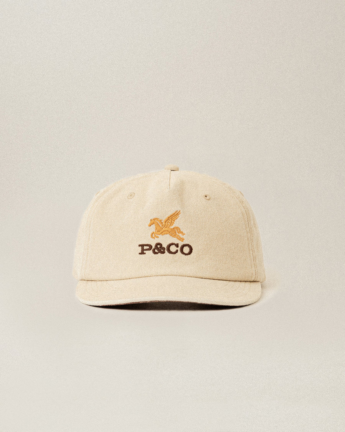 Pegasus Canvas 5 Panel Cap - Stone