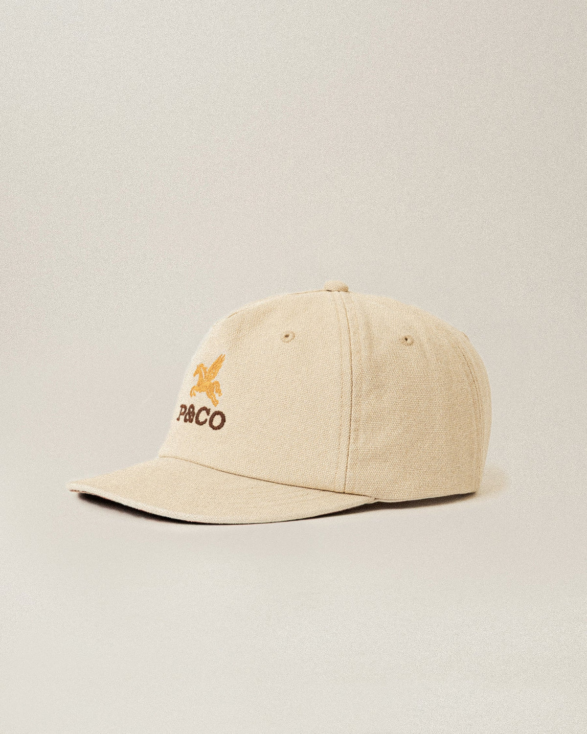 Pegasus Canvas 5 Panel Cap - Stone