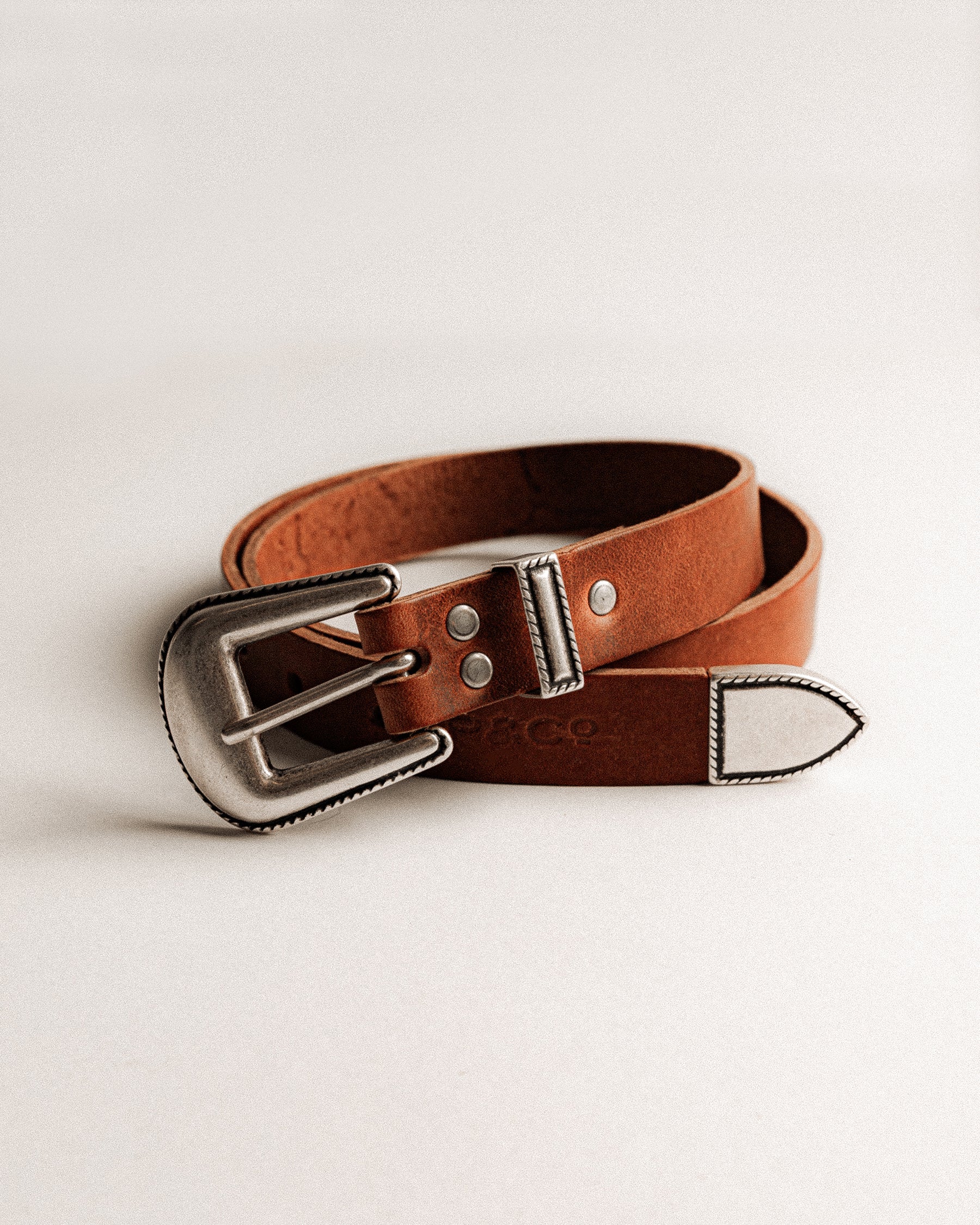 Boone Western Belt - Brown