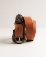 Dolly Western Leather Belt - Brown