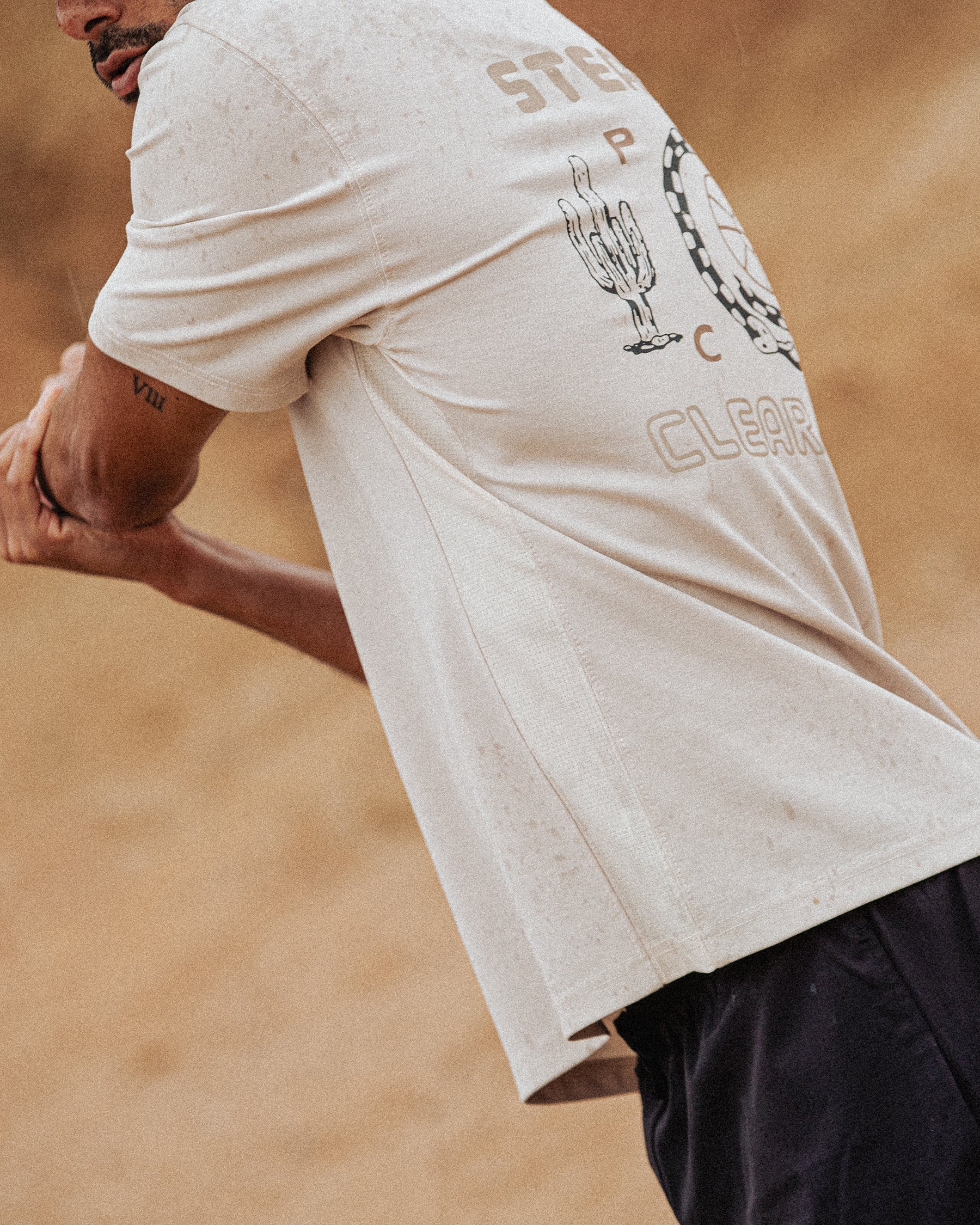 Steady Pace Trail T-Shirt - Bone