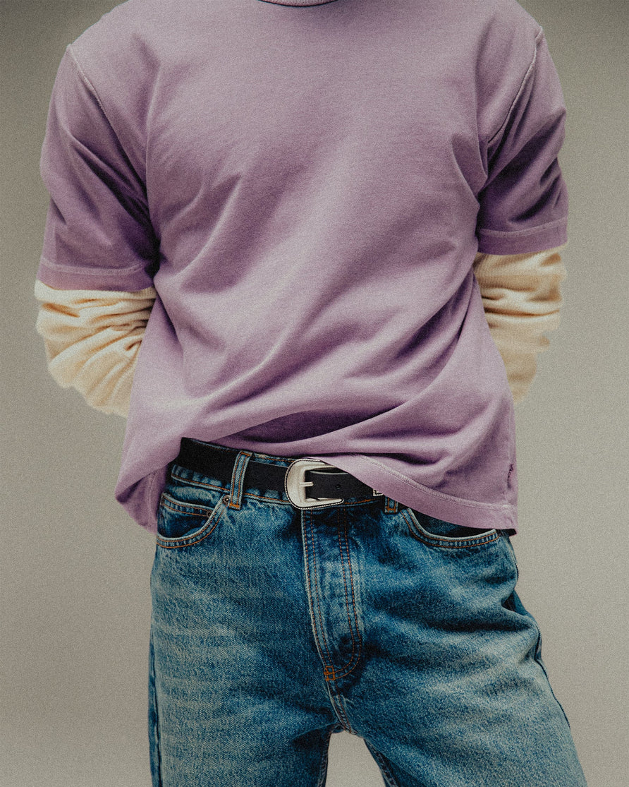 Essential Boxy T-Shirt - Plum Purple