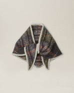 Mia Triangle Scarf - Green Plaid