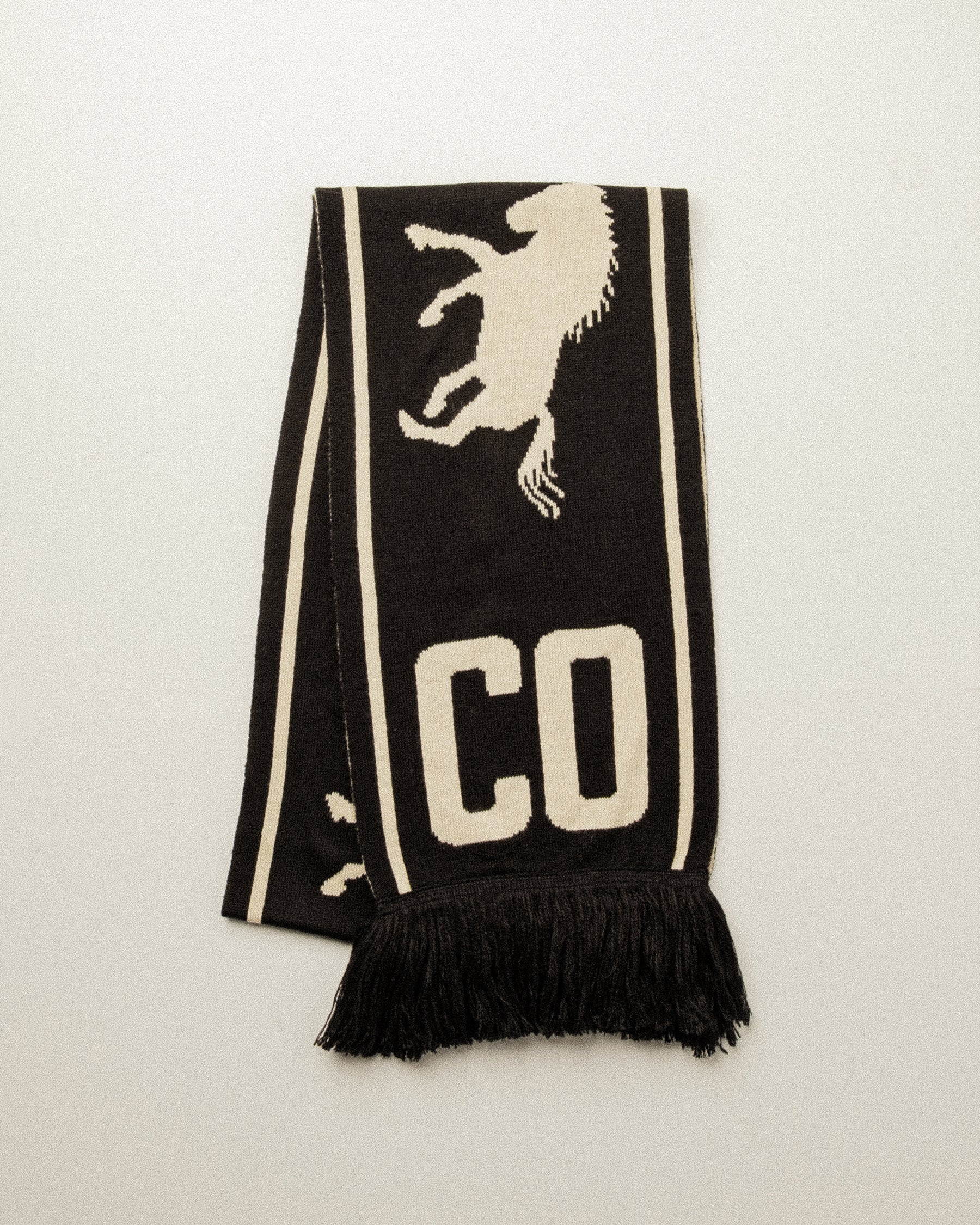 Bronco Scarf - Black & White