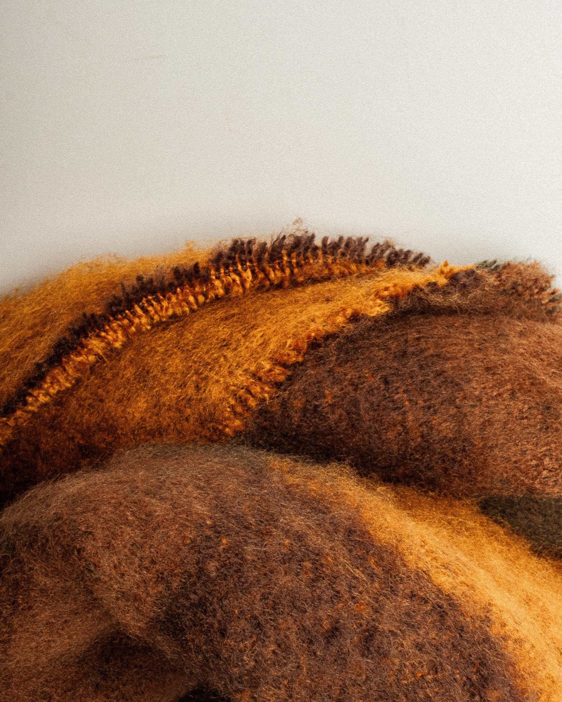 Checked Brushed Scarf - Multi