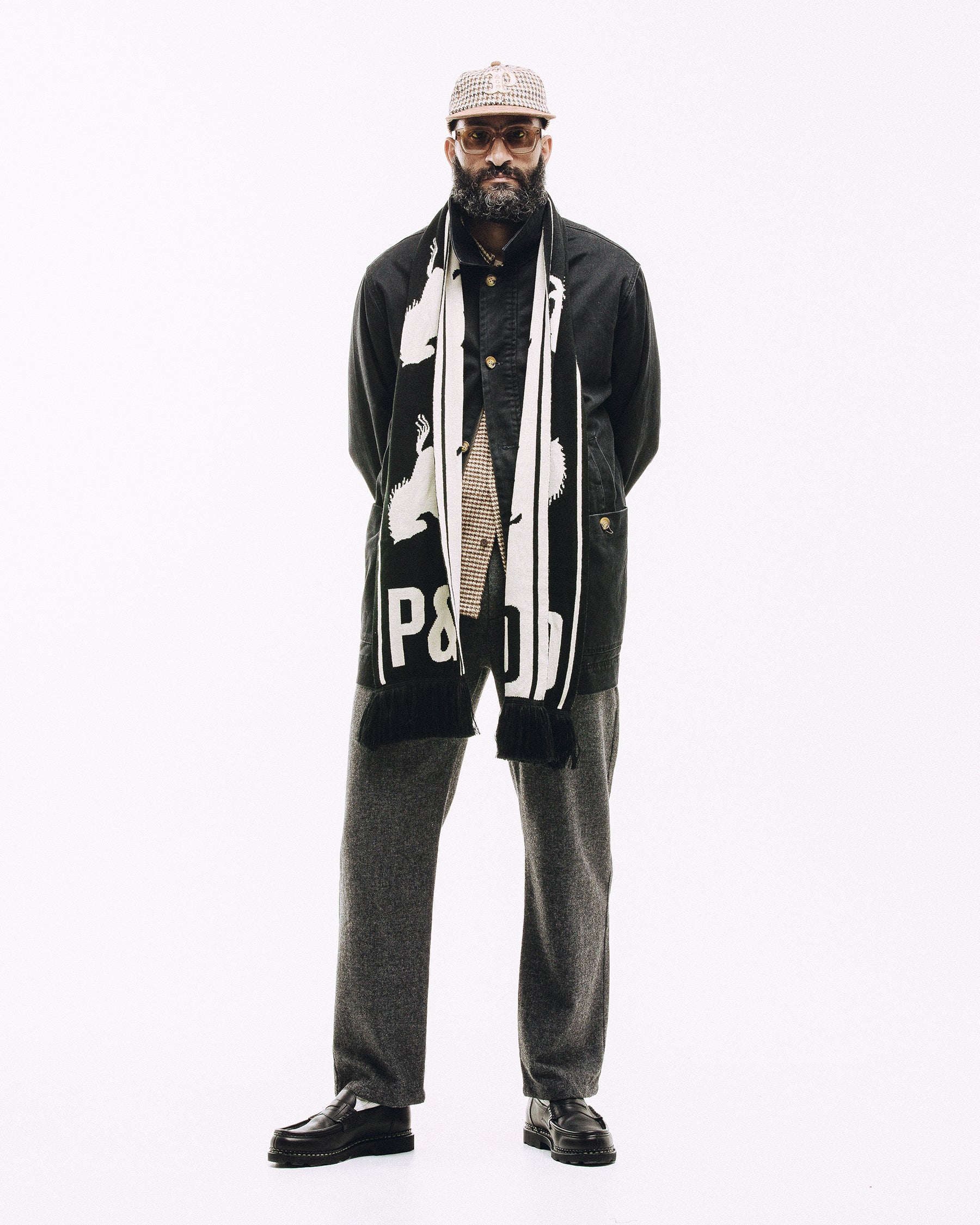 Bronco Scarf - Black & White