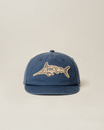 Prize Catch Herringbone Cotton 5 Panel Cap - Navy