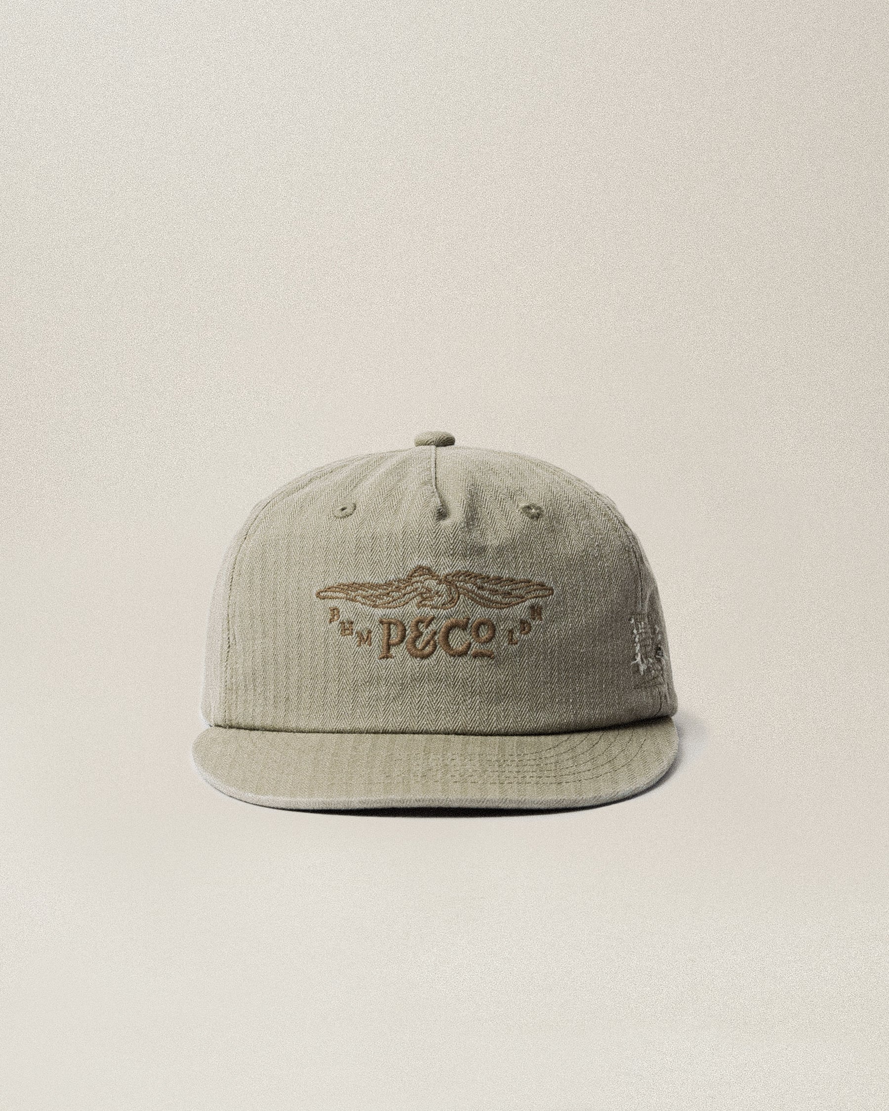 Founders Short Peak 5 Panel Cap - Military Green