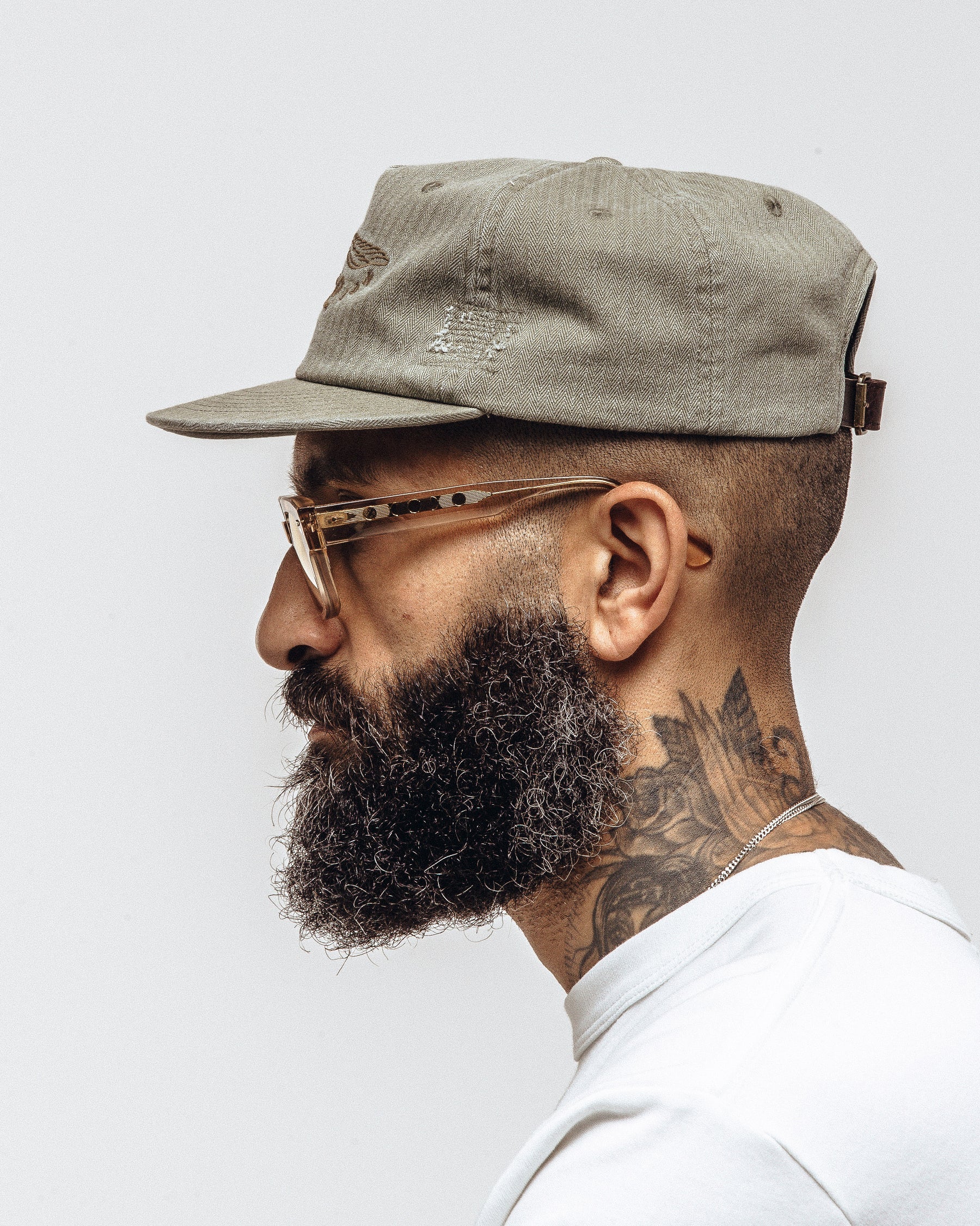 Founders Short Peak 5 Panel Cap - Military Green