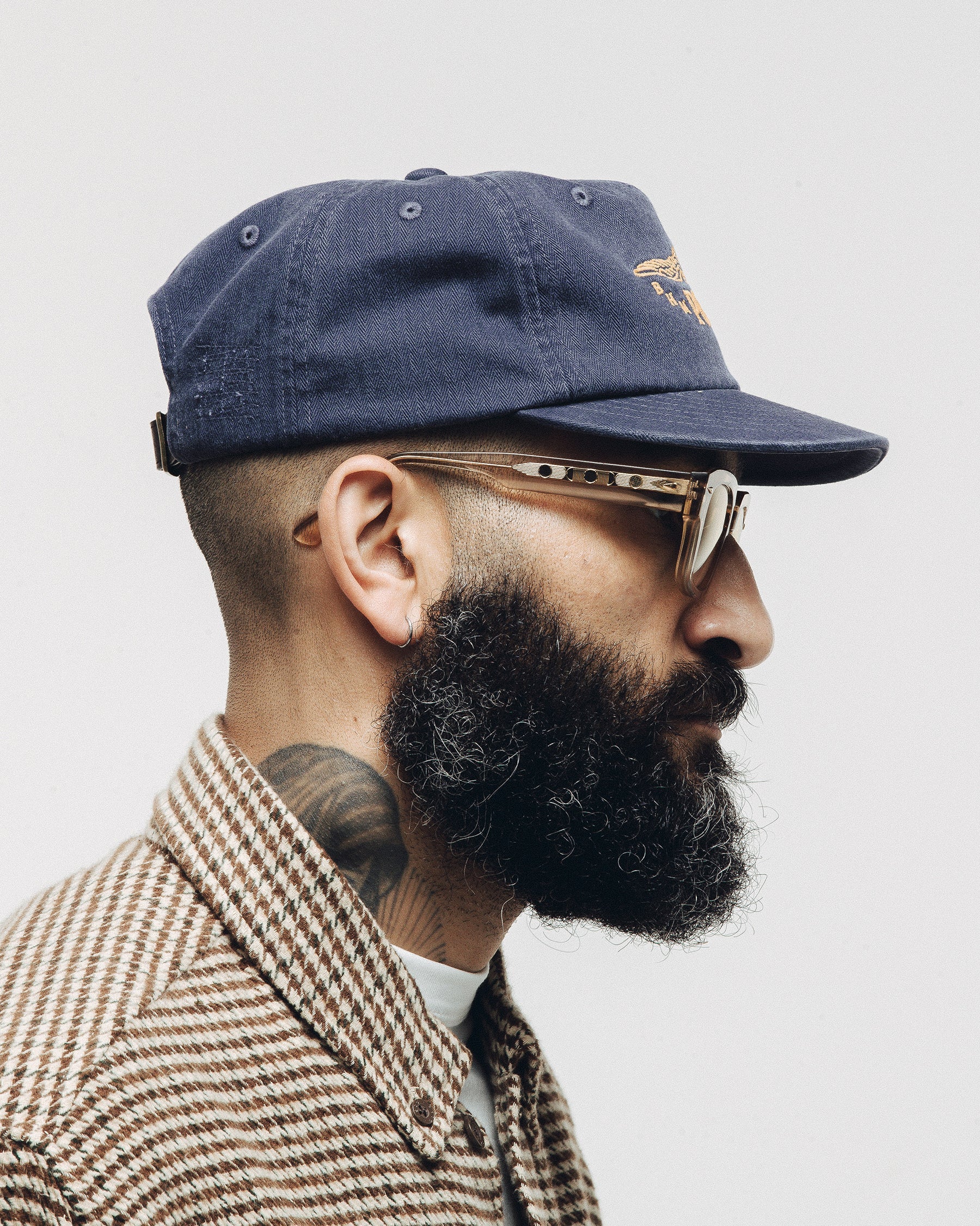 Founders Short Peak 5 Panel Cap - Navy