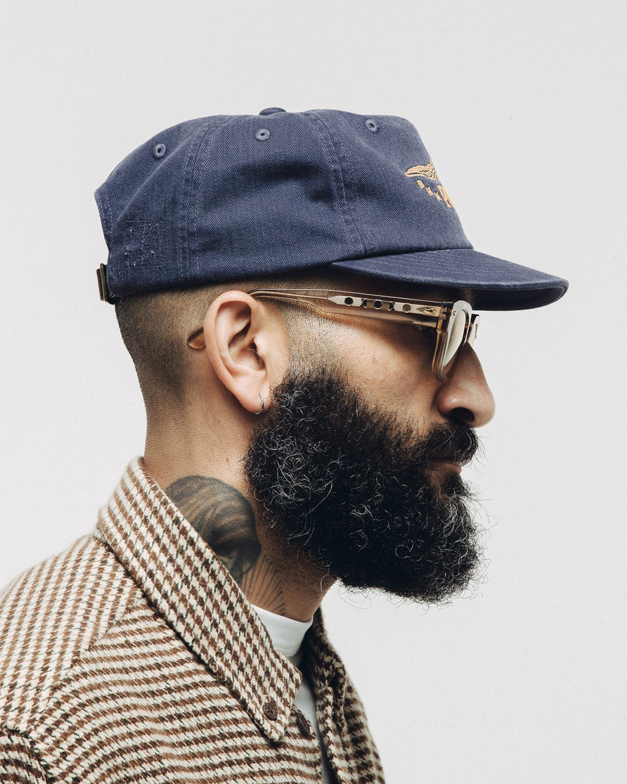 Founders Short Peak 5 Panel Cap - Navy