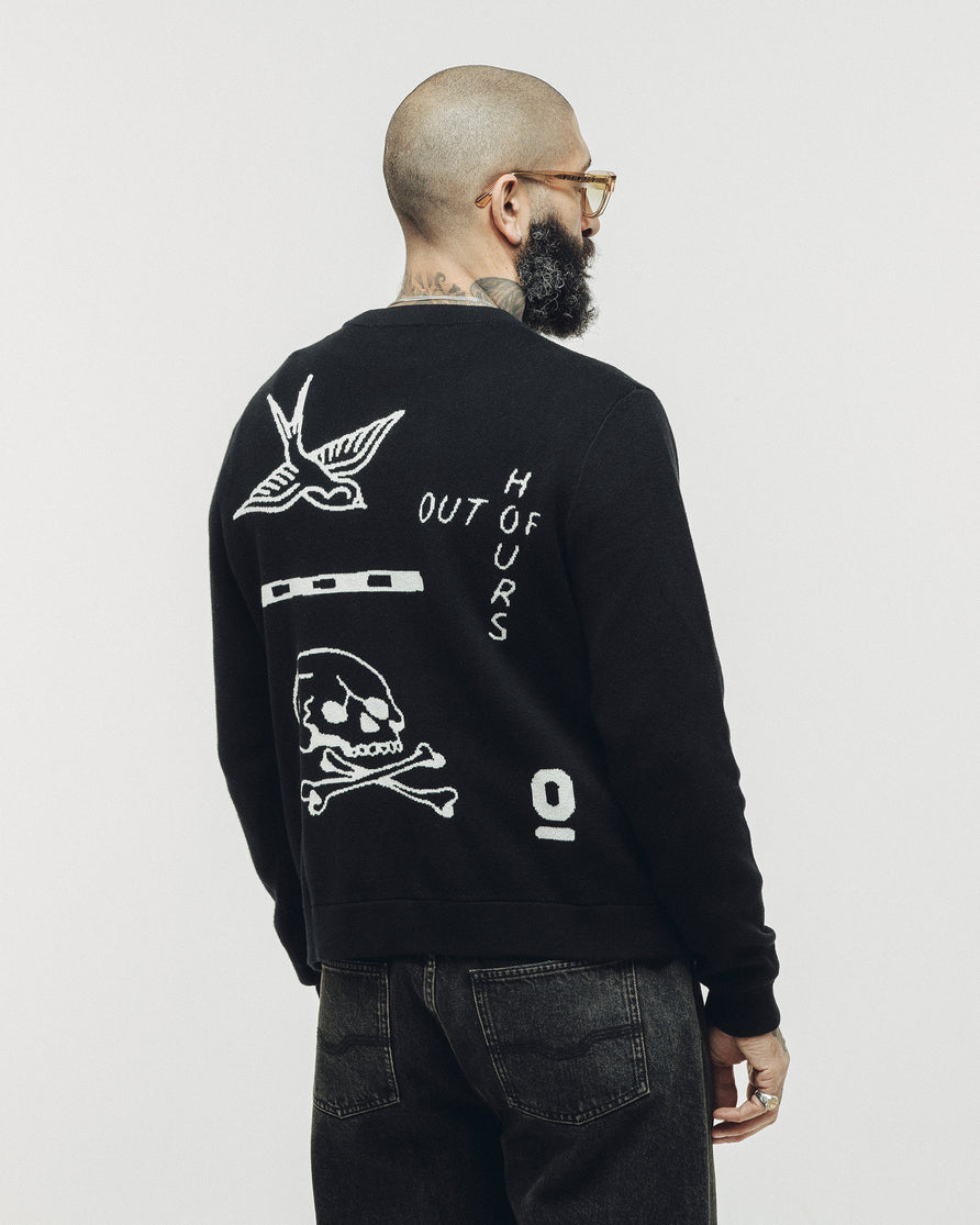 Flash Knit Jumper - Black