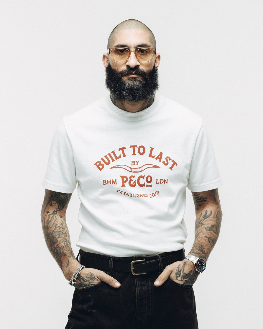 Built To Last 50's T-Shirt - Off White