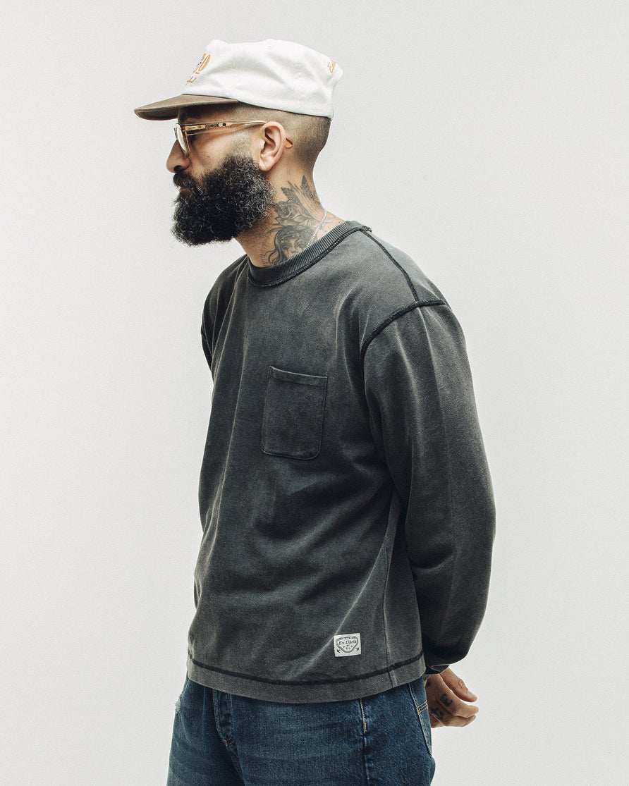 Founders Boxy Longsleeve T-Shirt - Acid Wash