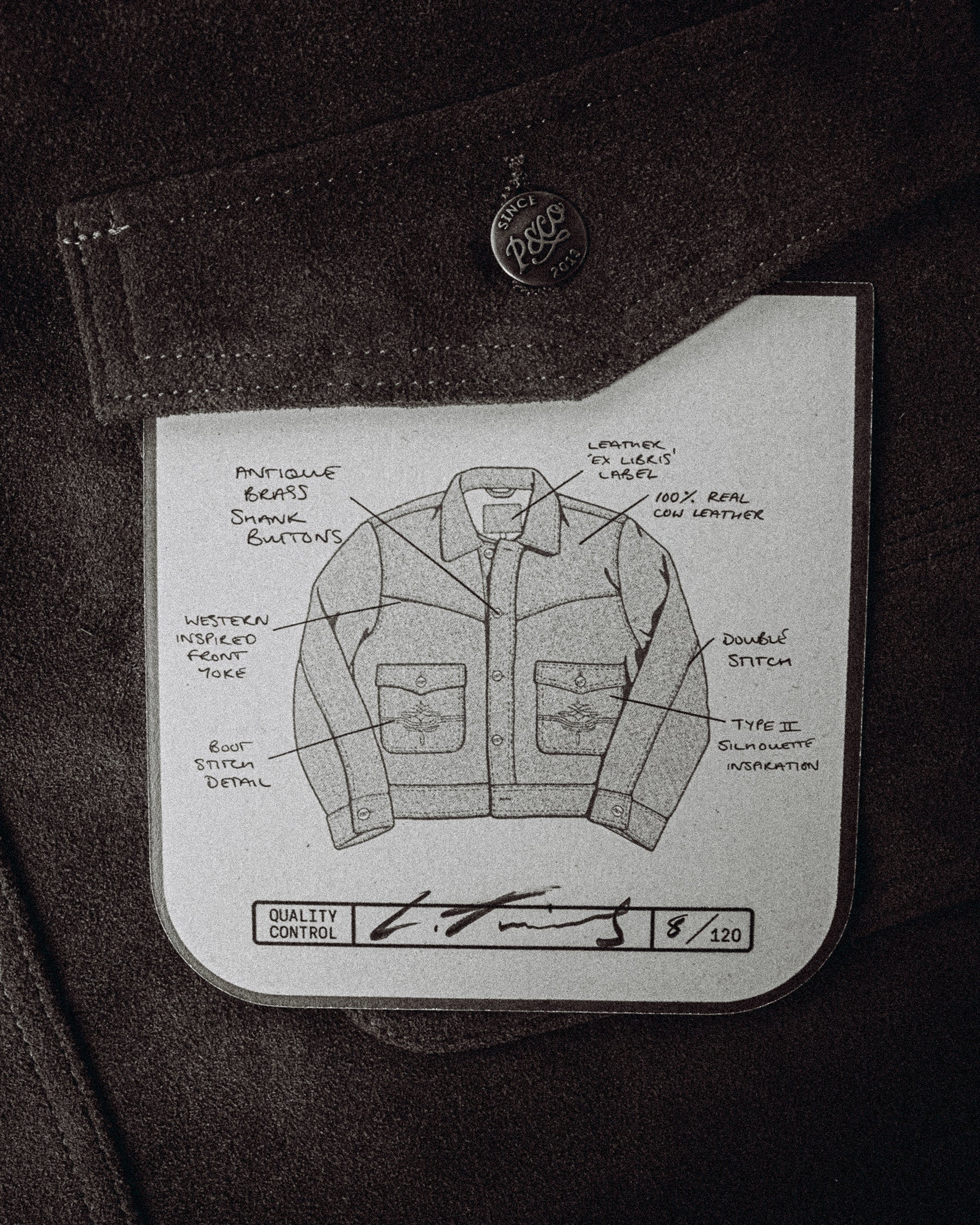 Sierra Suede Jacket - Dark Tan