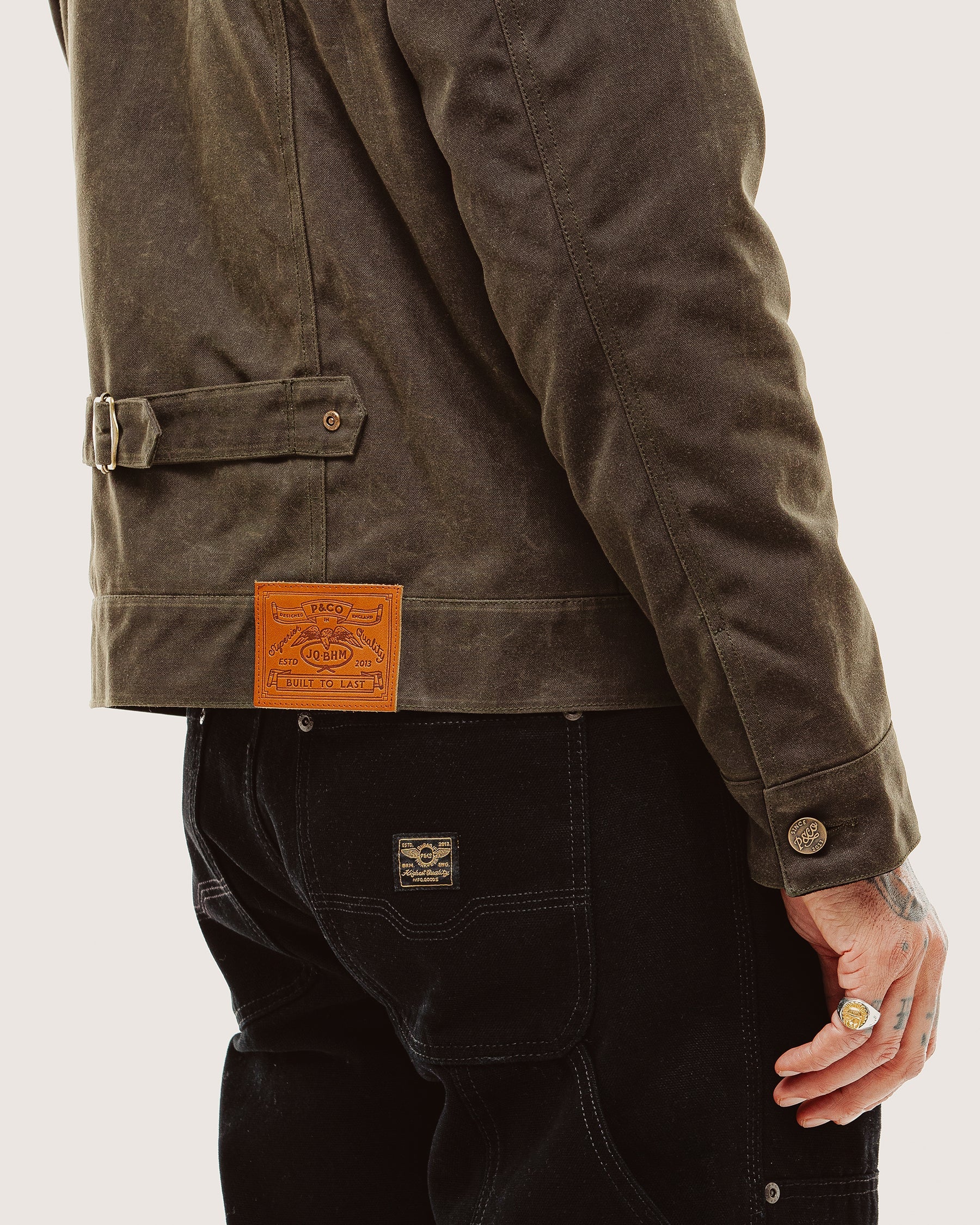 Harlan Waxed Canvas Jacket - Olive