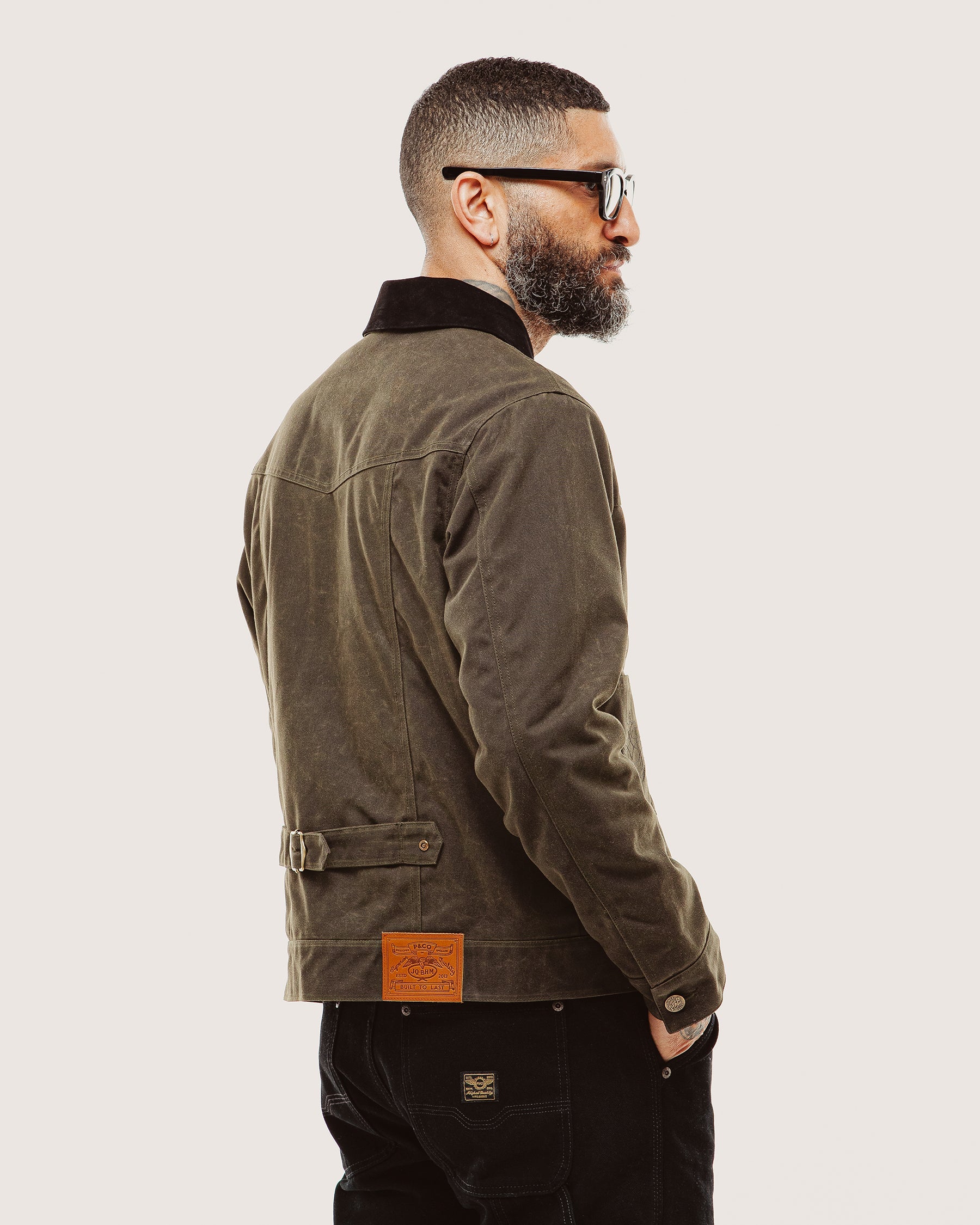 Harlan Waxed Canvas Jacket - Olive