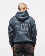 Flat Out Club Hoodie - Washed Black