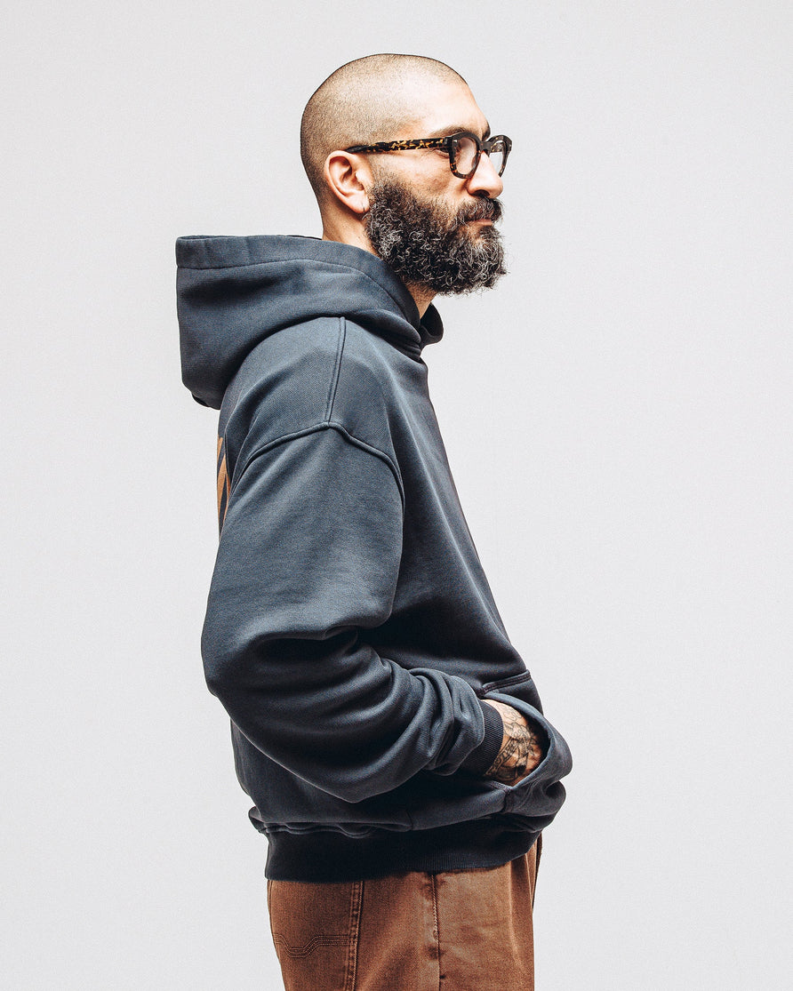 Bucking Bronco Hoodie - Washed Black