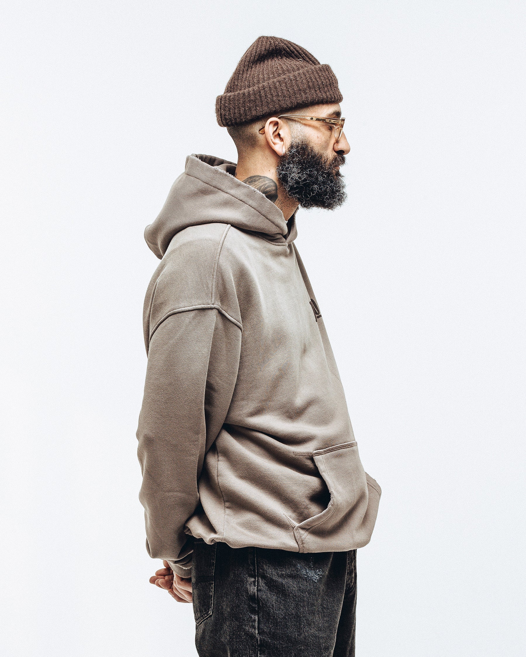 Heavyweight Essential Hoodie - Taupe