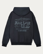 Flat Out Club Hoodie - Washed Black