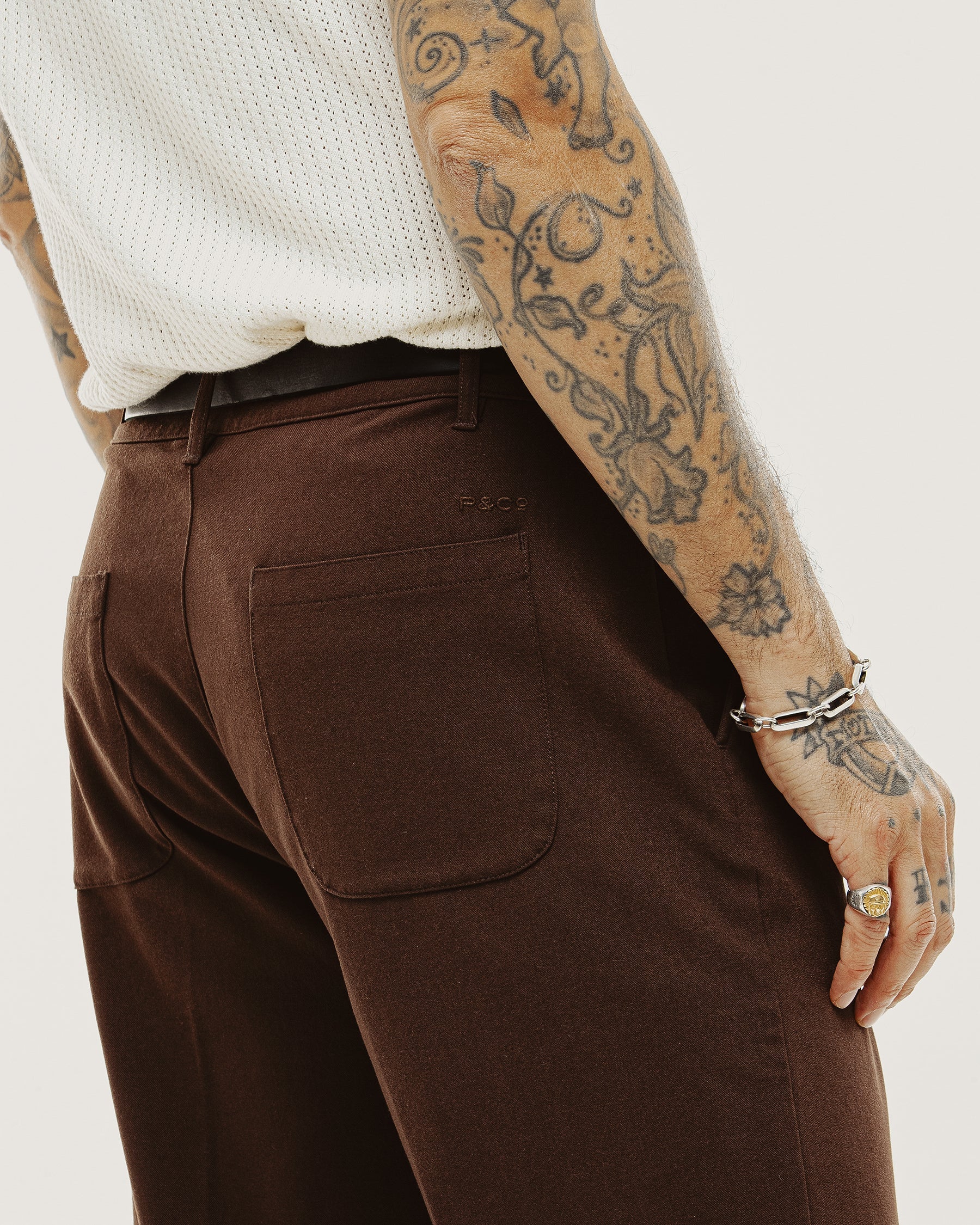 Pressed Station Pant - Brown