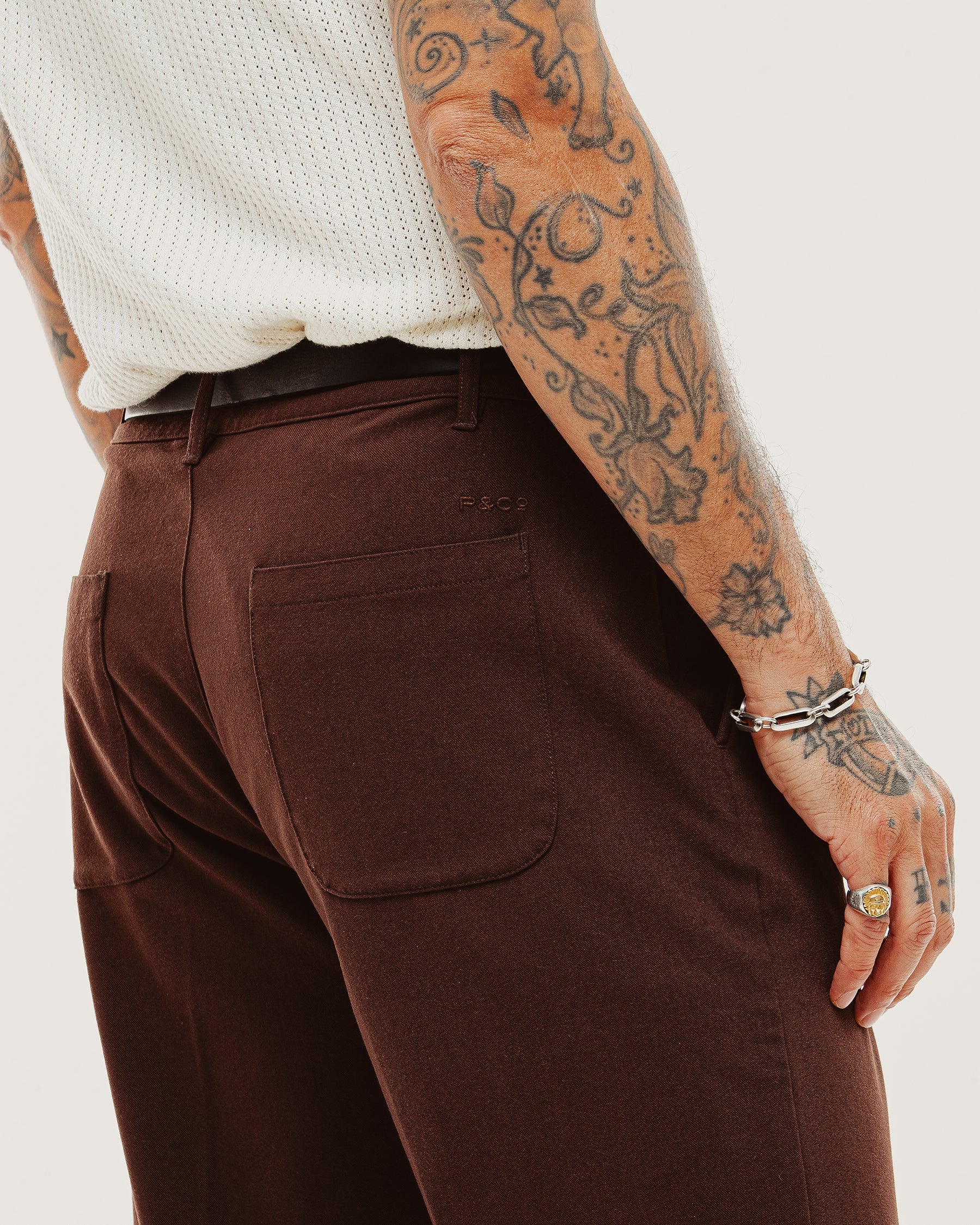 Pressed Station Pant - Brown