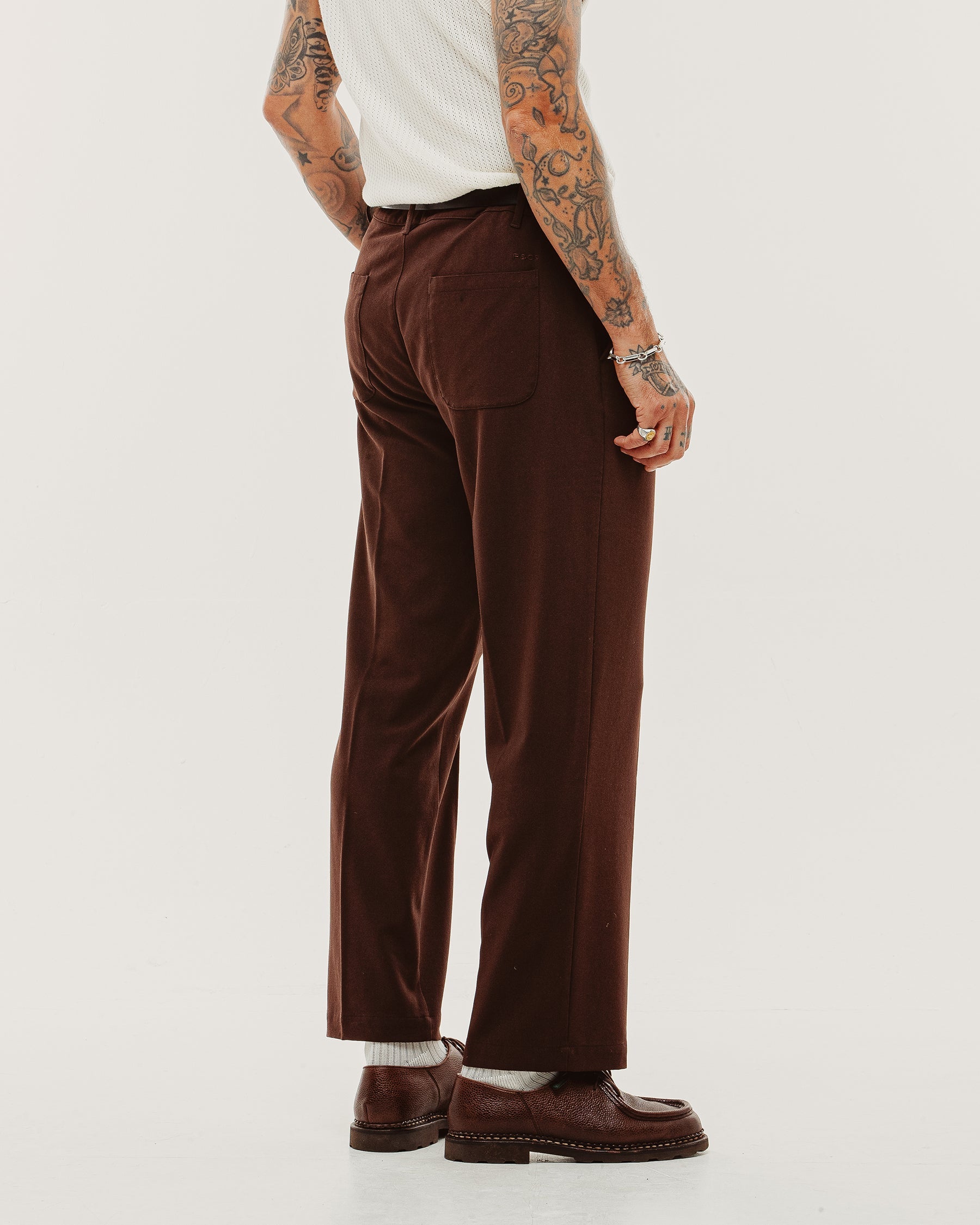 Pressed Station Pant - Brown