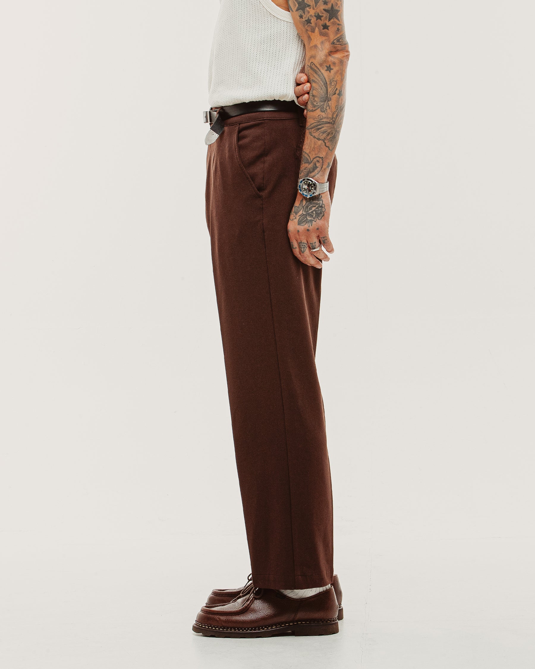Pressed Station Pant - Brown