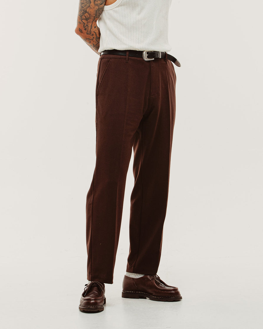 Pressed Station Pant - Brown