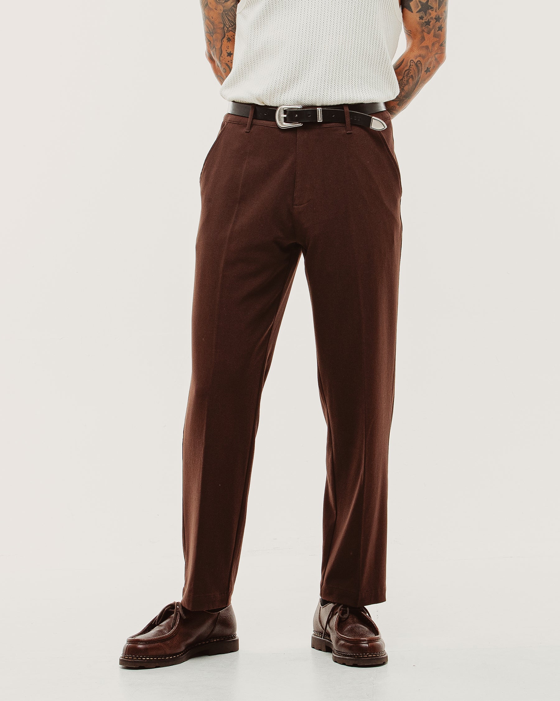 Pressed Station Pant - Brown