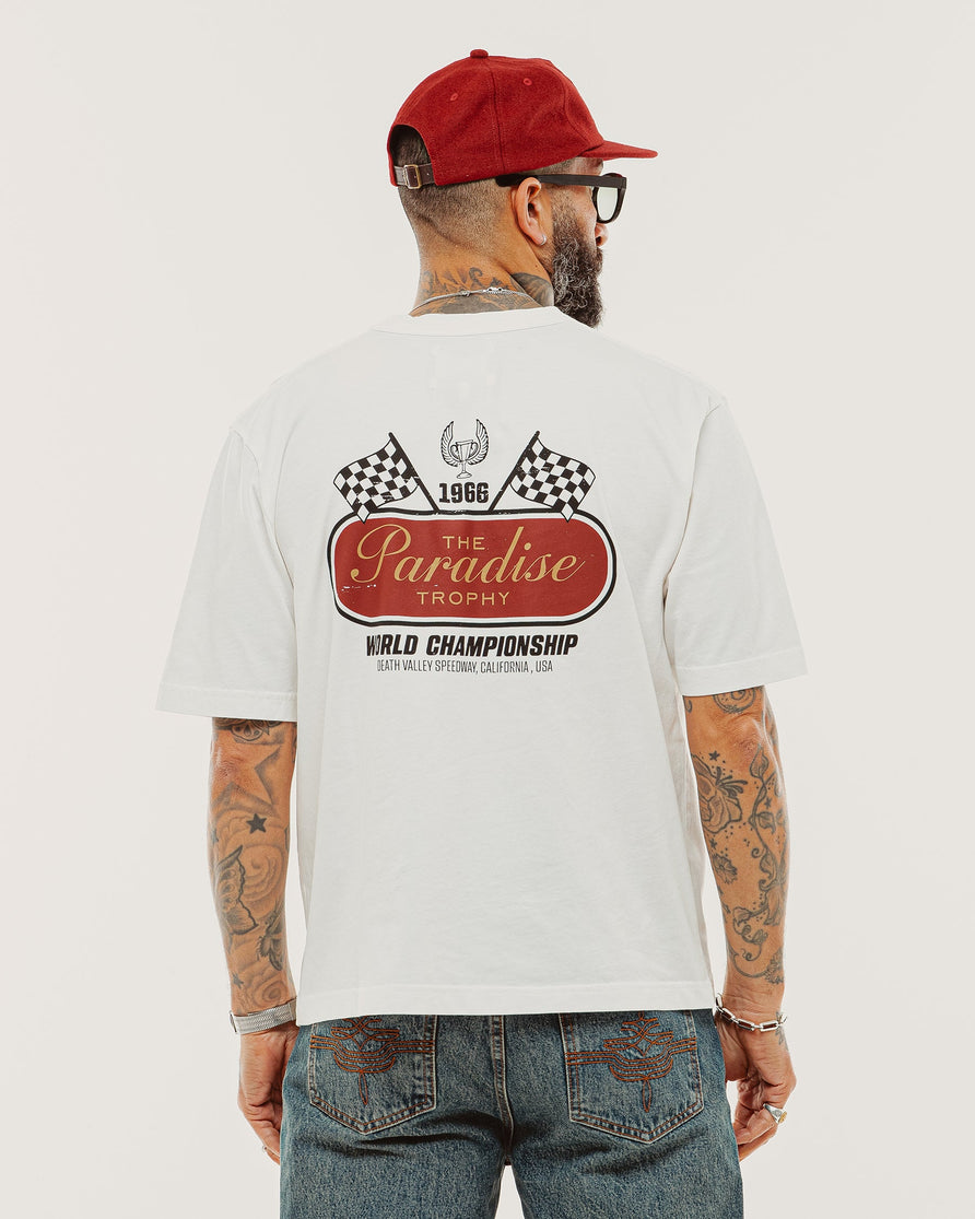 Paradise Trophy Boxy T-Shirt - Off White