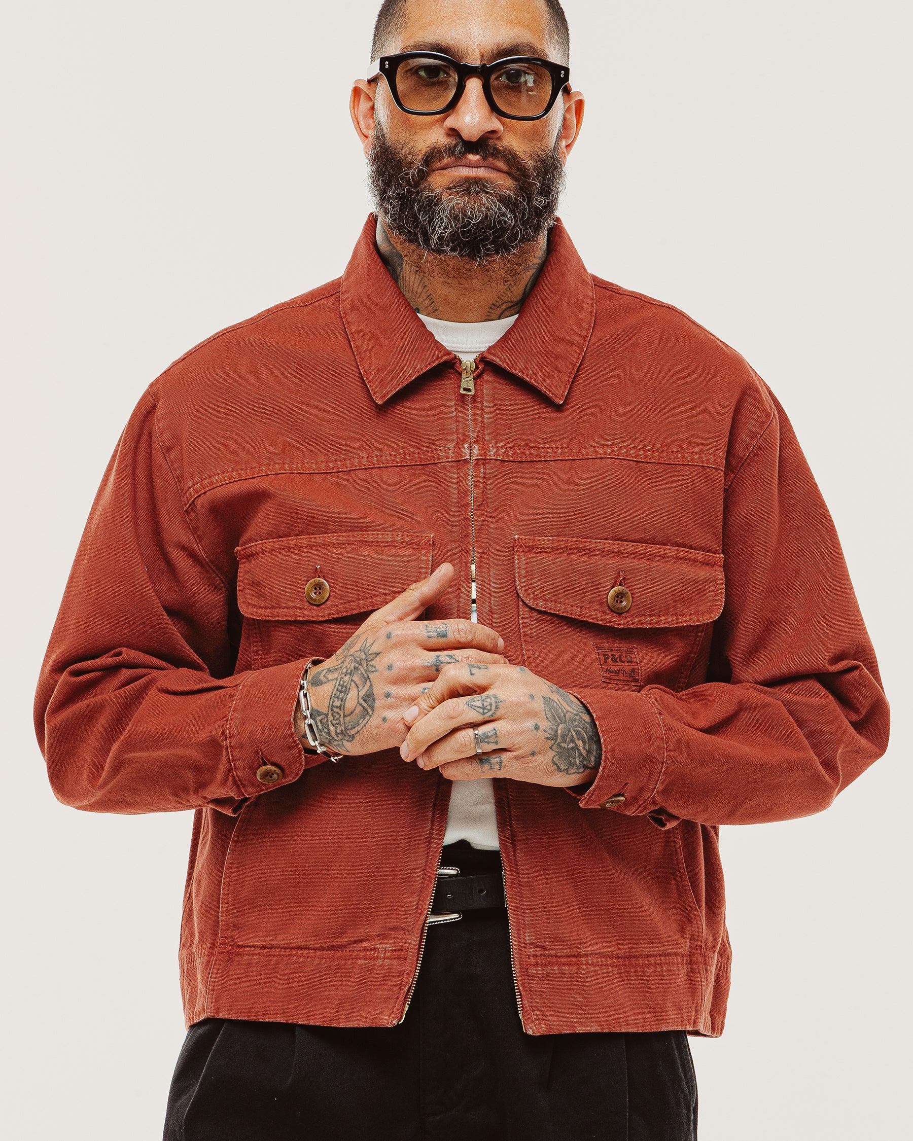 Garage Canvas Jacket - Vintage Red