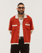 Lane Splitters Bowling Shirt - Vintage Red