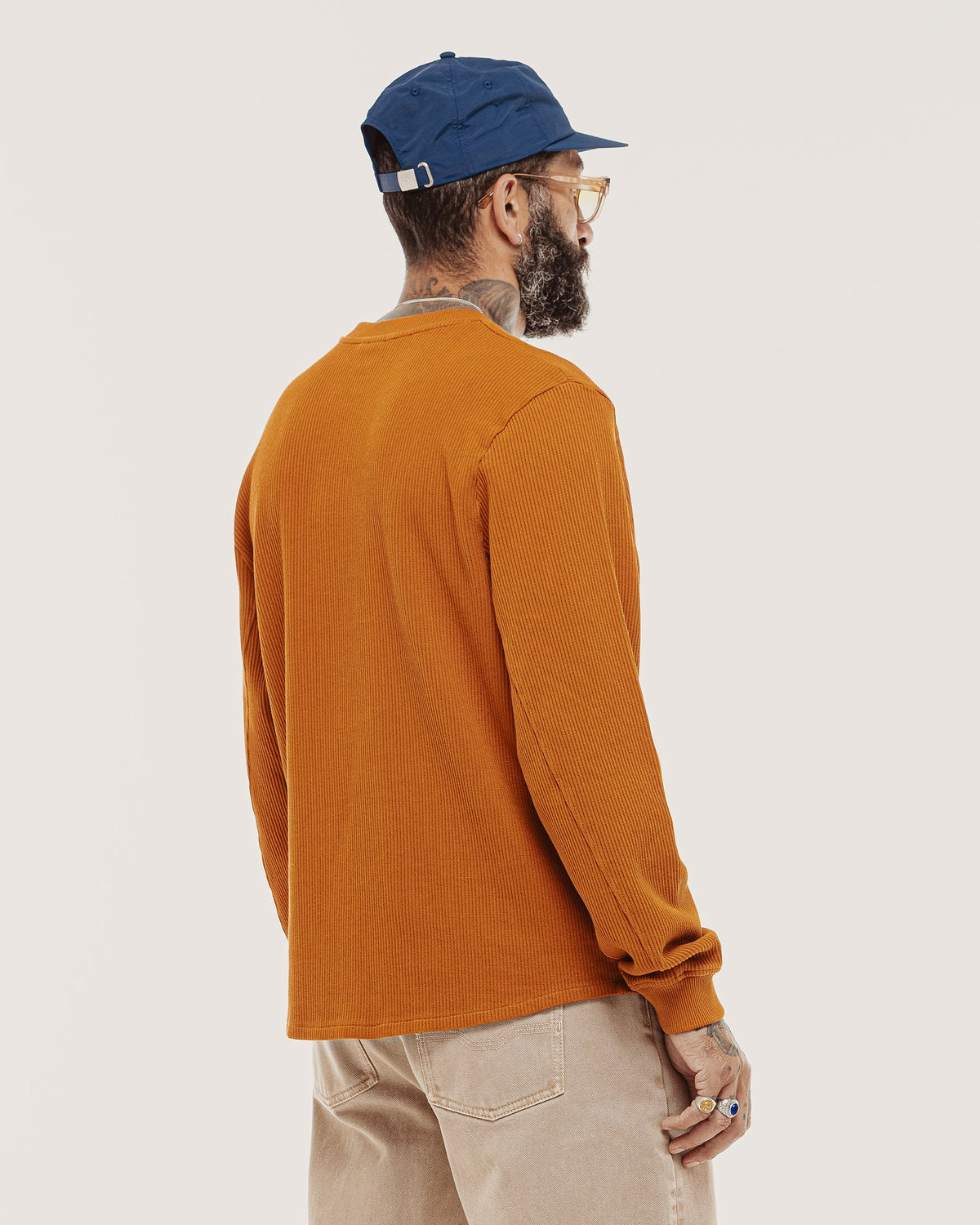 Crafted Ribbed Longsleeve - Amber