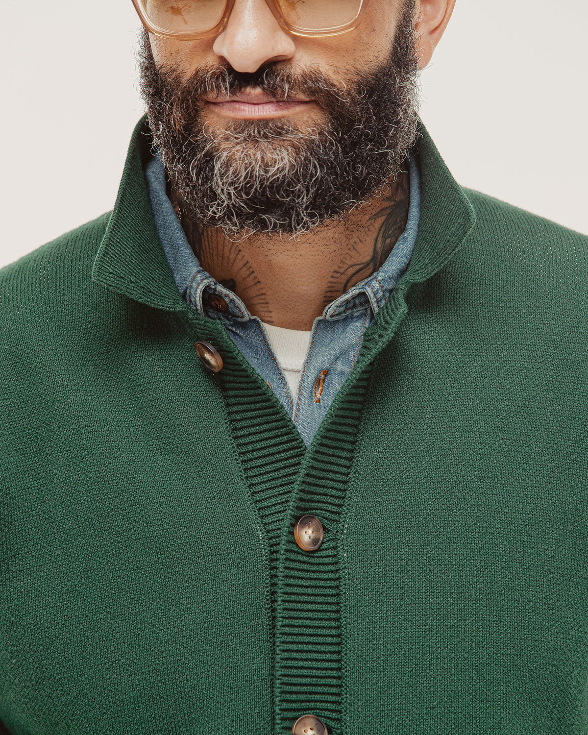 Pegasus Sporting Knitted Cardigan - Forest Green