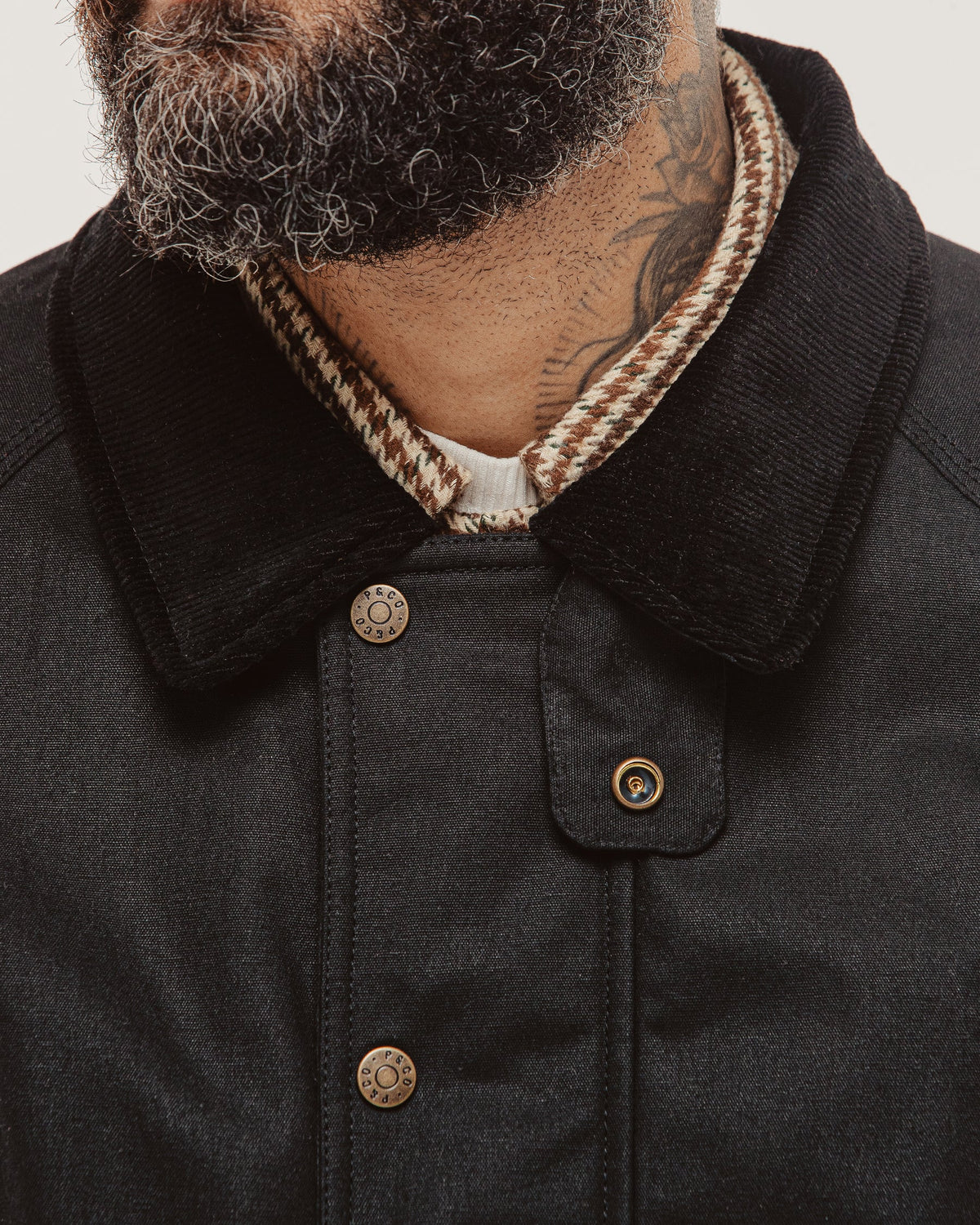 Roamer Waxed Jacket - Black