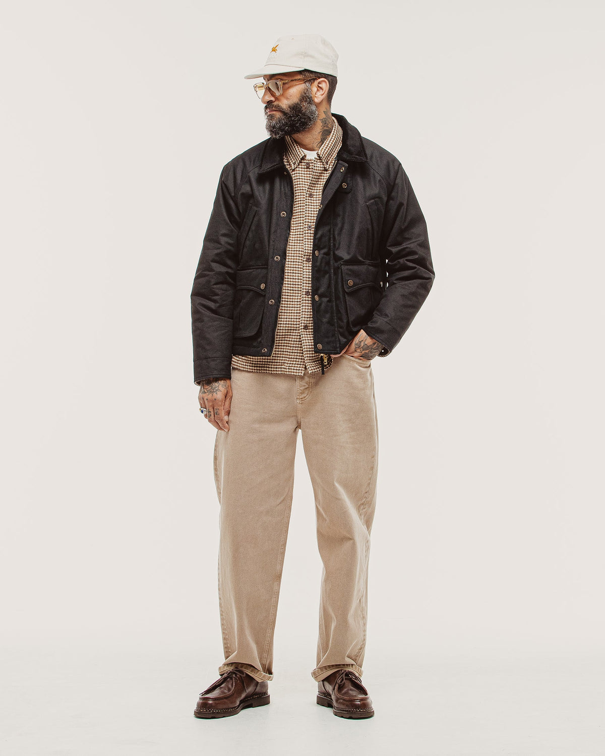 Roamer Waxed Jacket - Black
