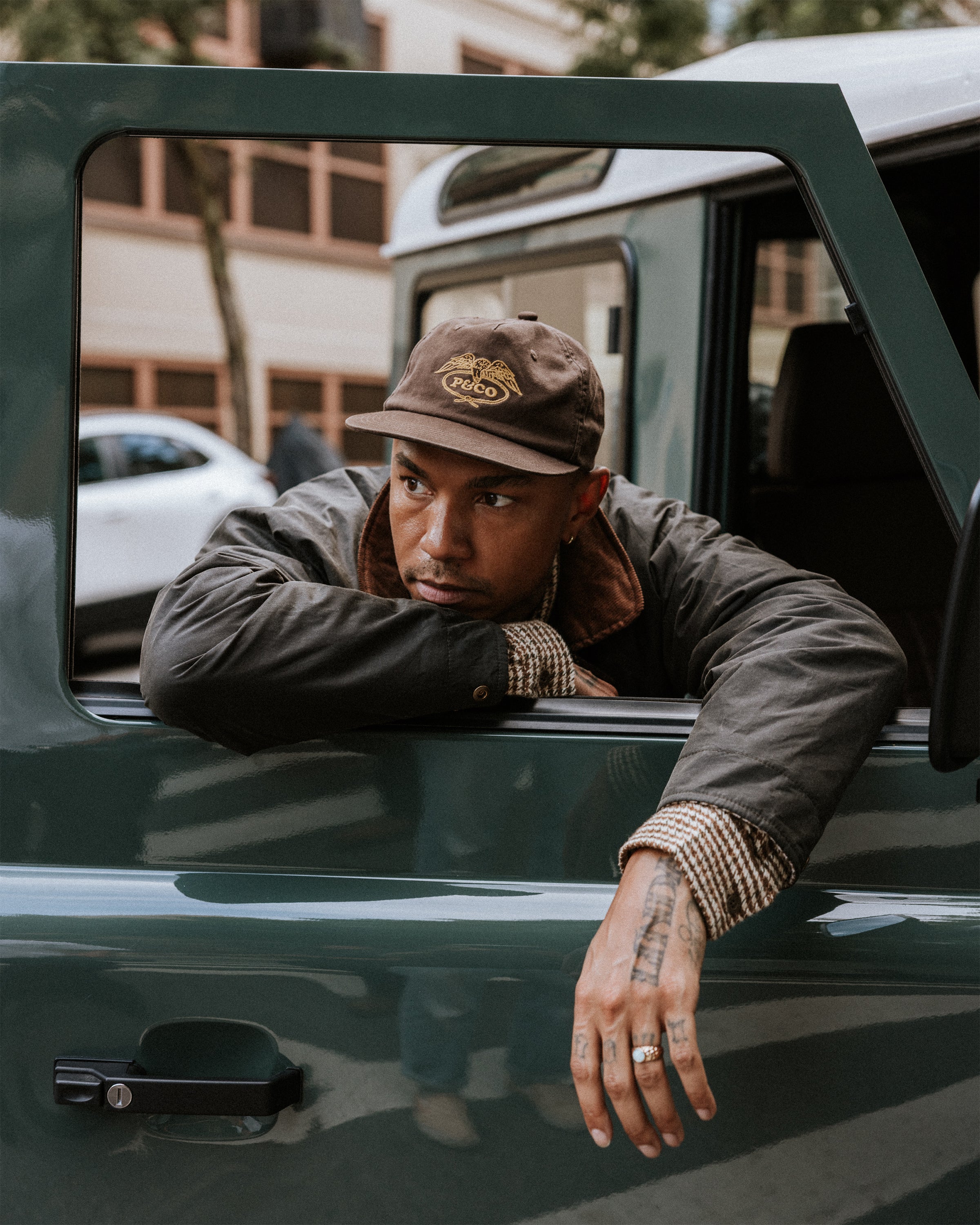 Eagle Lasso 5 Panel Cap - Brown