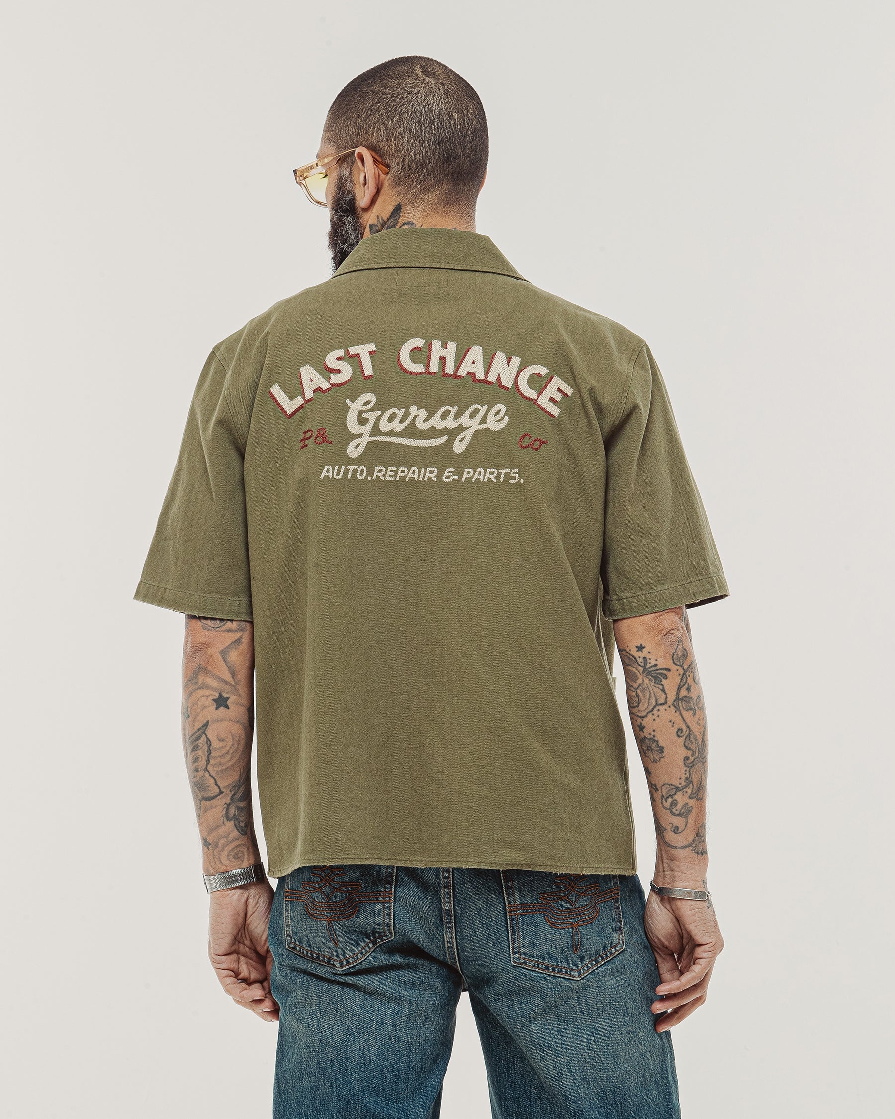 Last Chance Garage Depot Shirt - Sage