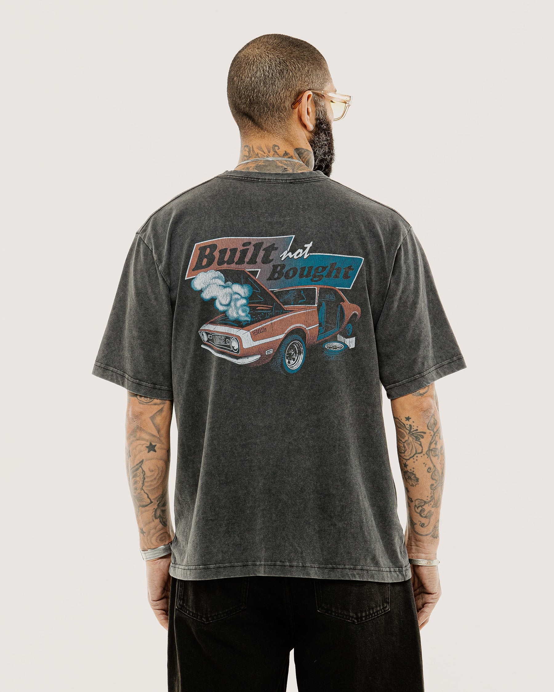 Built Not Bought T-Shirt - Acid Wash