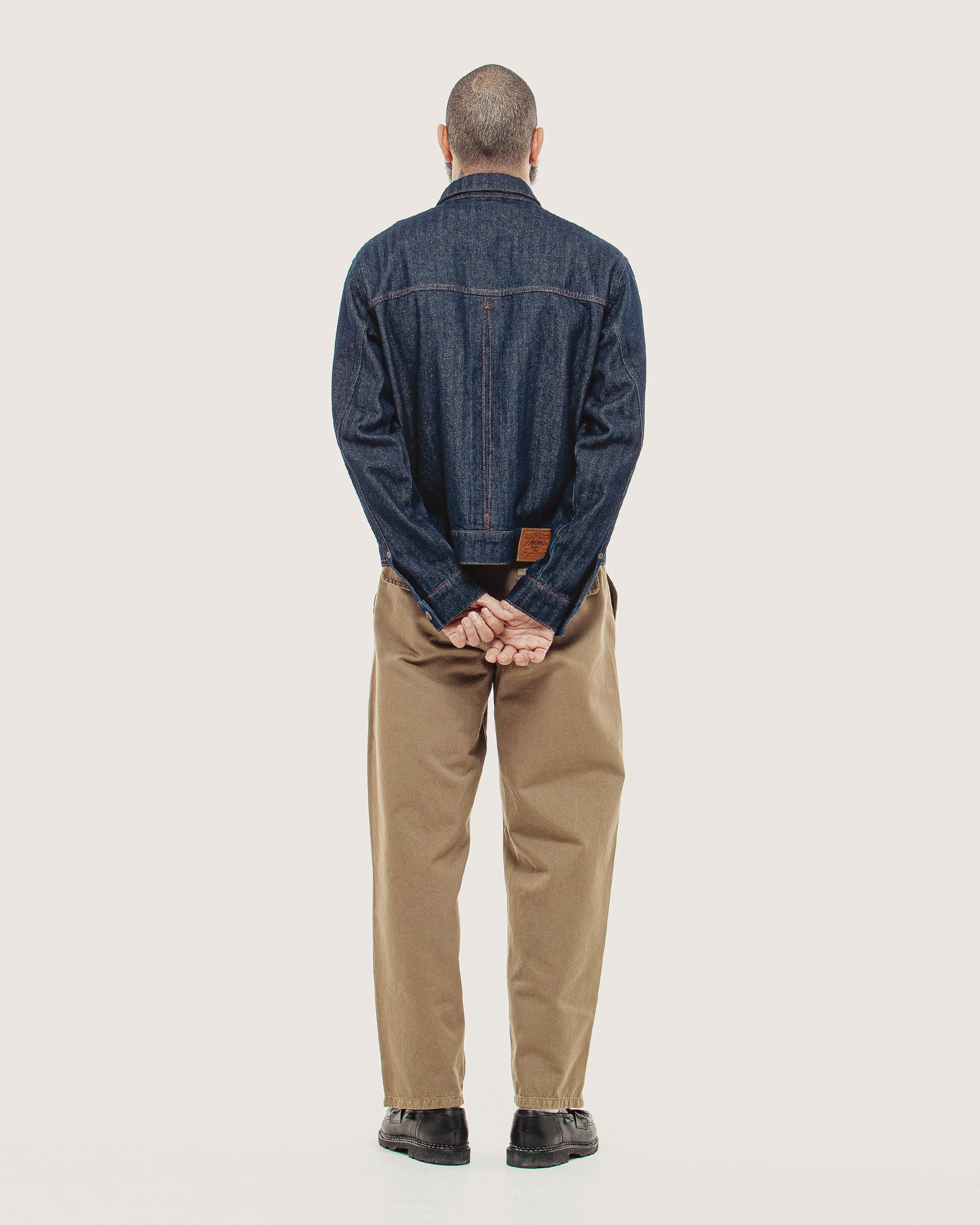 Draftsman Herringbone Denim Jacket - Washed Indigo